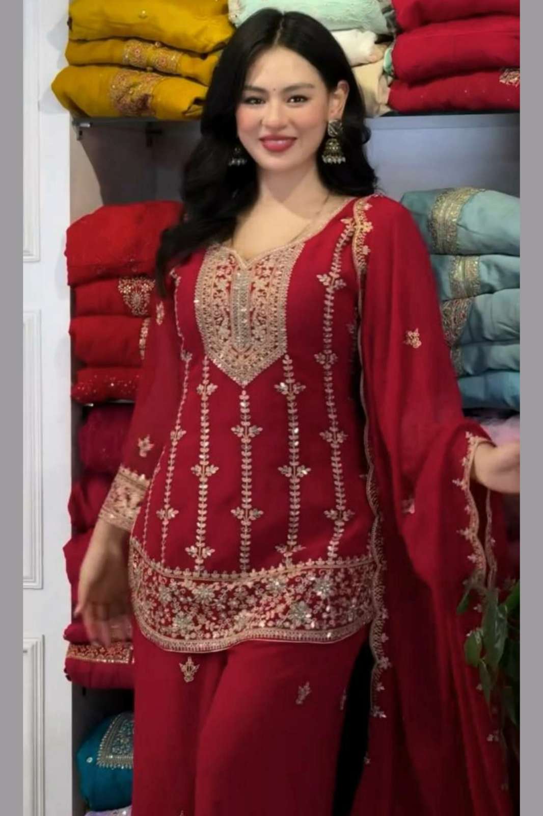 Shri Balaji Emporium DV 25218 Heavy Fox Georgette Salwar Suit