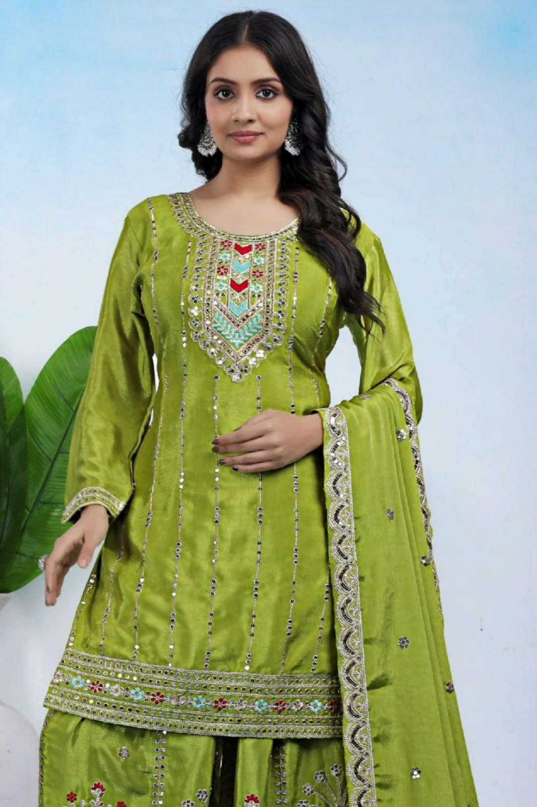 Shri Balaji Emporium DV 25252 Chinon Sharara Style Suit