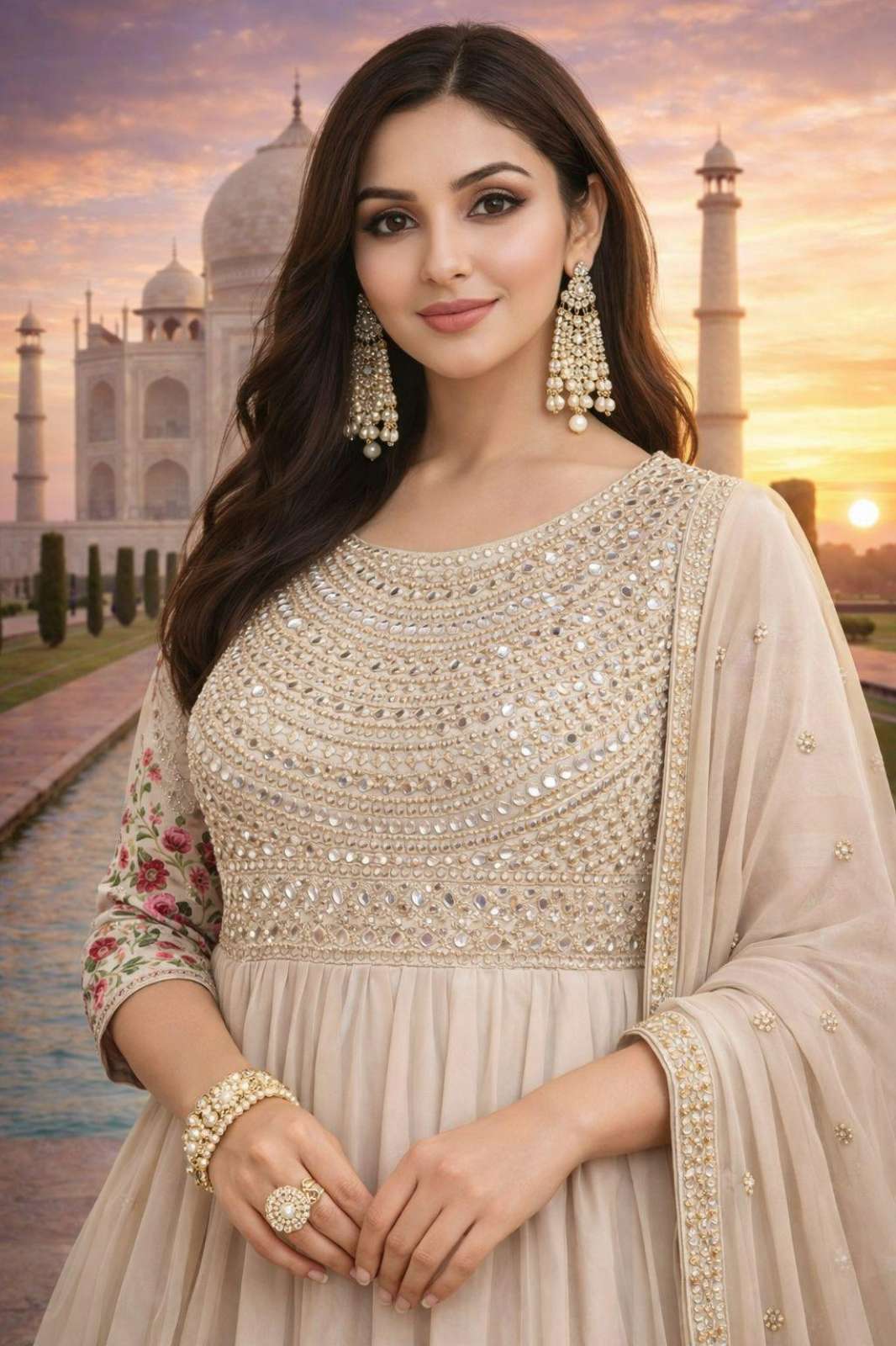 Shri Balaji Emporium Heavy Georgette Anarkali Style Suit