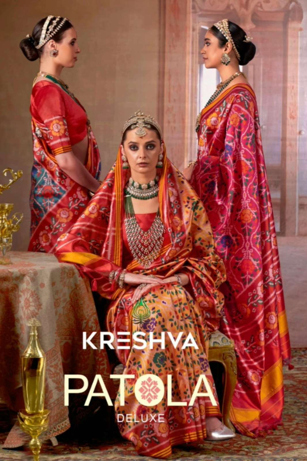 Kreshva Patola Deluxe P 109 TO P 112 Superior Twill P V Silk Saree