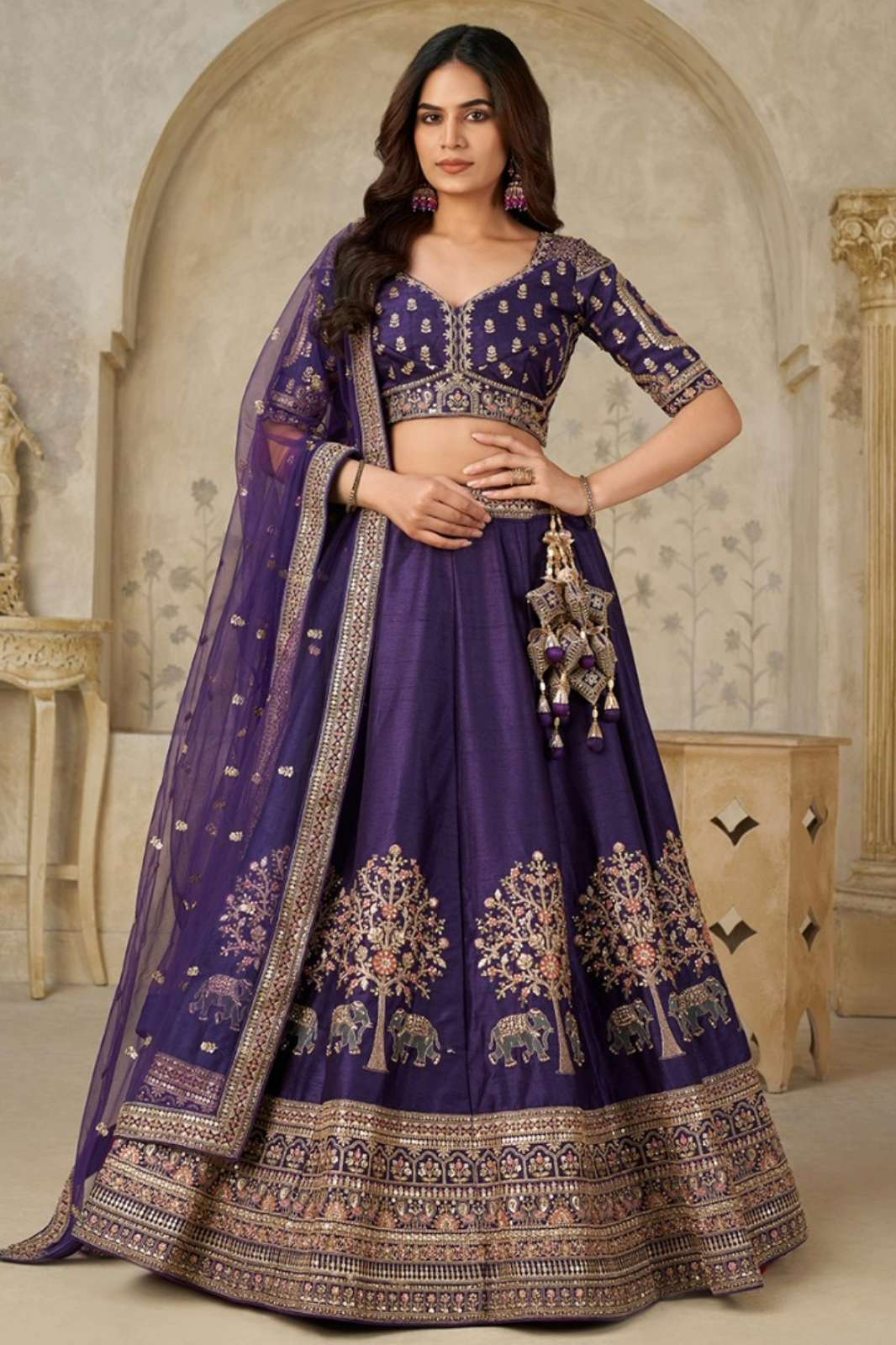 Shri Balaji Emporium KF2102 Silk Embroidered Wedding Wear Lehenga Choli