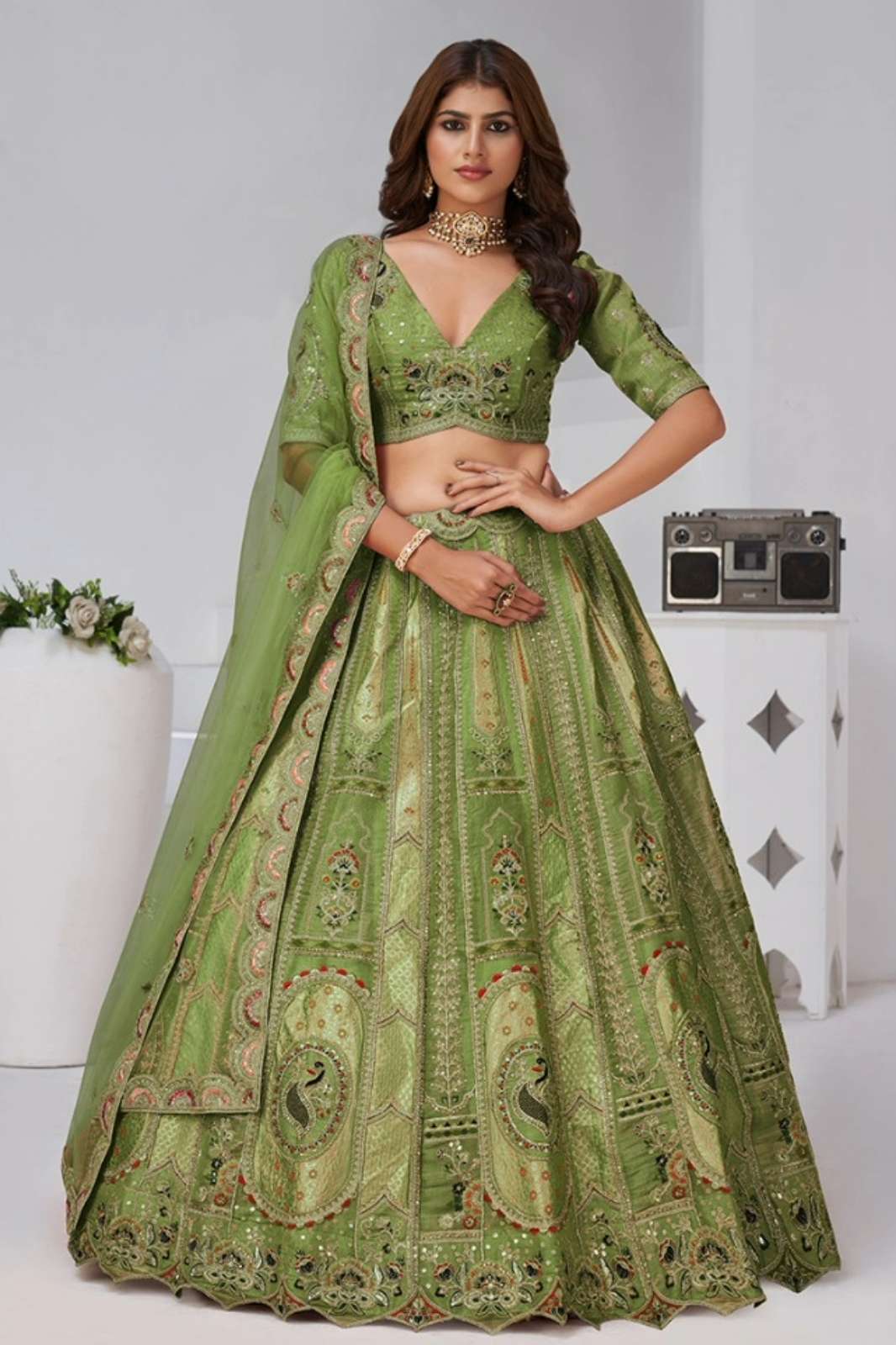 Shri Balaji Emporium KF2151 Silk Embroidered Wedding Wear Lehenga Choli