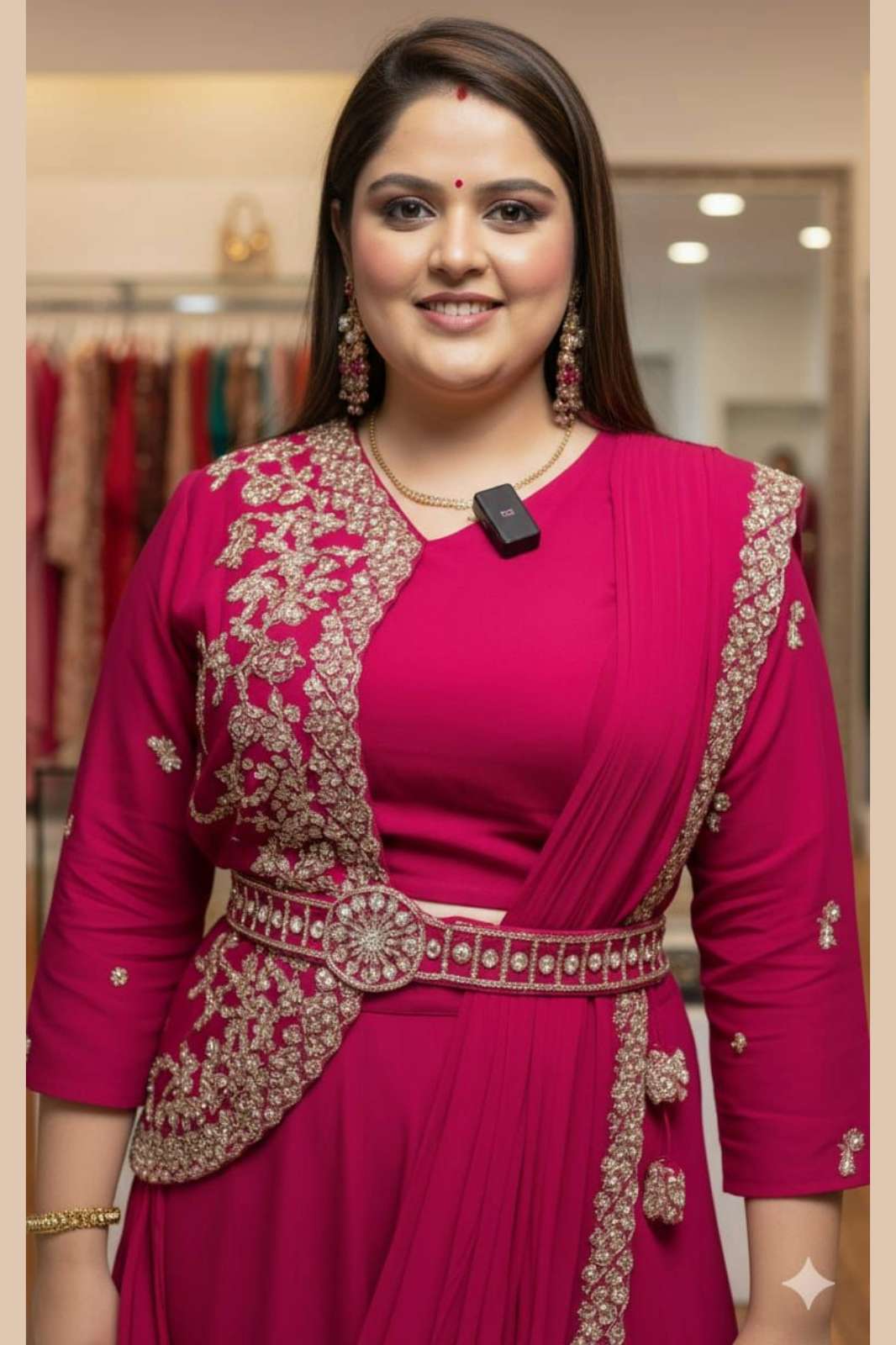 Shri Balaji Emporium KK SWETA Heavy Soft Georgette Ready to Wear Saree