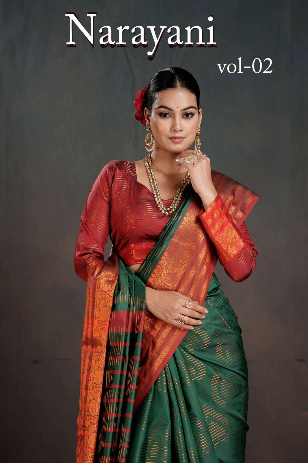 Shri Balaji Emporium NARAYANI VOL 02 2001 TO 2006 Soft Banarasi Chit Pallu Saree