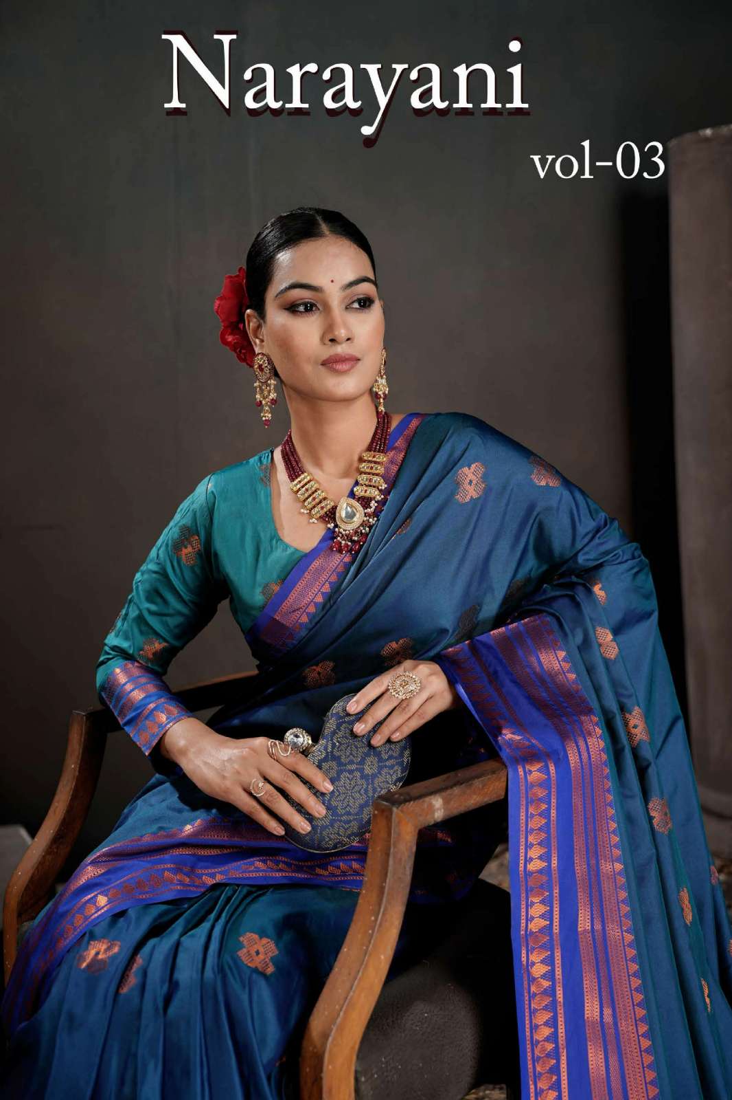 Shri Balaji Emporium NARAYANI VOL 03 3001 TO 3006 Soft Banarasi Chit Pallu Saree