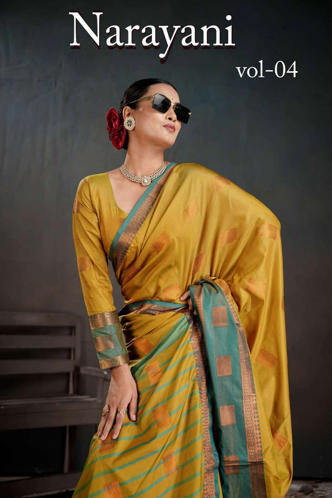 Shri Balaji Emporium NARAYANI VOL 04 4001 TO 4006 Soft Banarasi Chit Pallu Saree