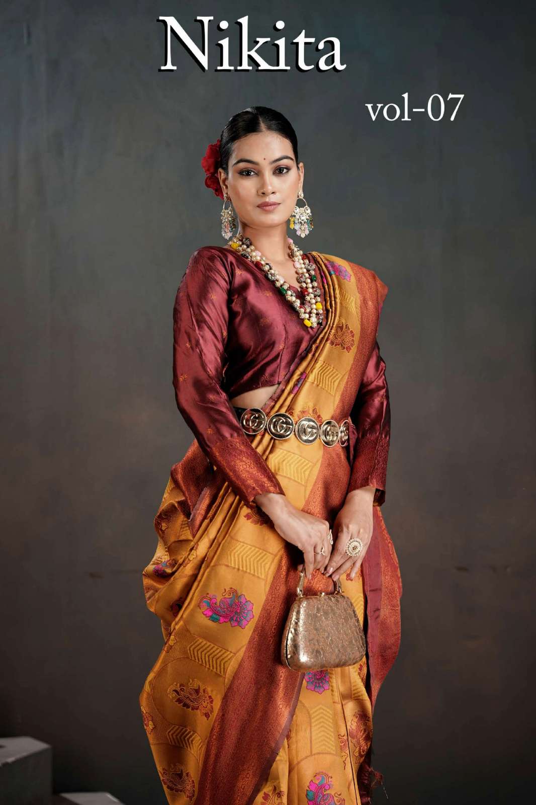 Shri Balaji Emporium NIKITA VOL 07 7001 TO 7006 Kanchi Pattu Silk Saree