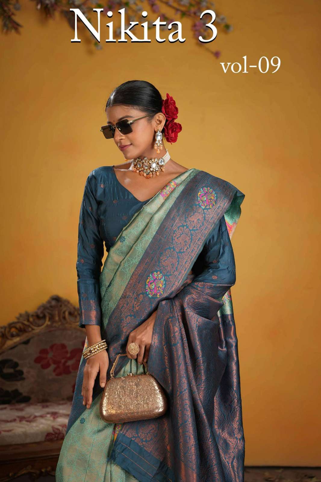 Shri Balaji Emporium NIKITA VOL 09 9001 TO 9006 Kanchi Pattu Silk Saree