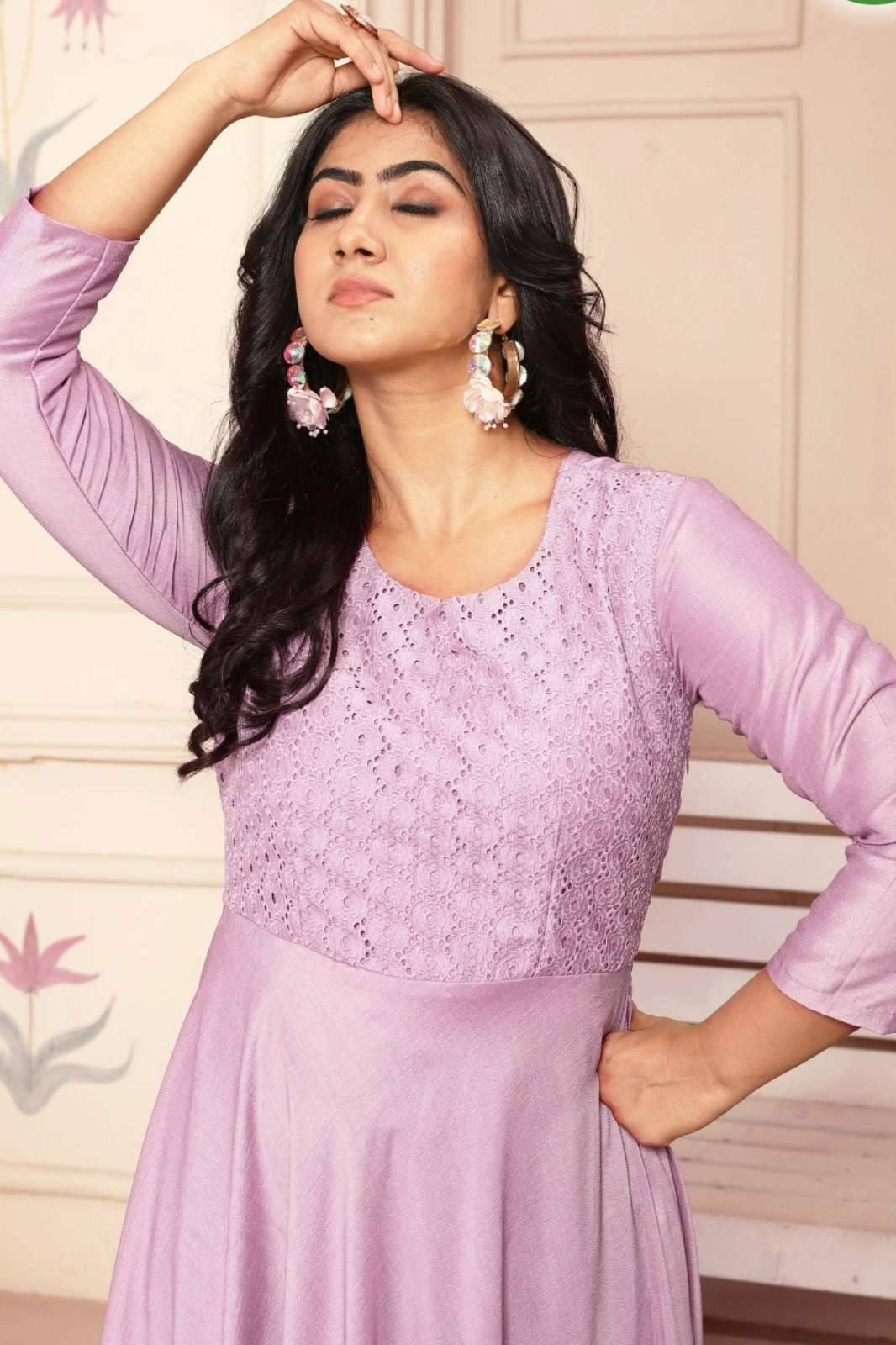 Shri Balaji Emporium PADMALAYA CT 445 TO CT 447 Chinon Silk Gown