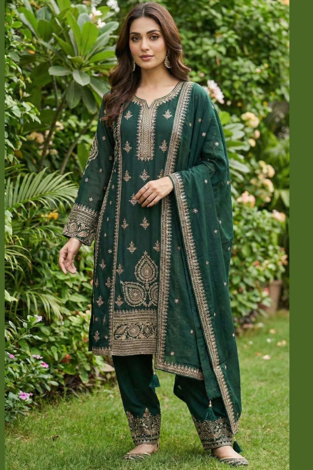 SHRI BALAJI EMPORIUM PREMIUM CHINNON SILK SALWAR SUIT