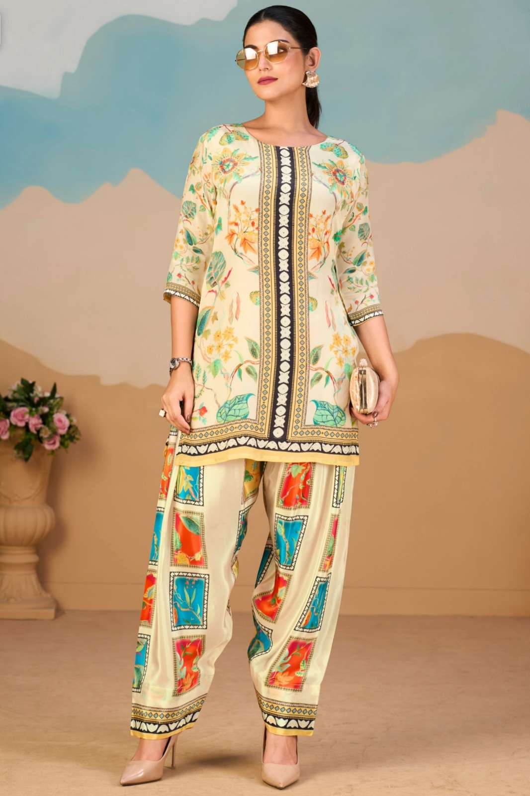 Shri Balaji Emporium Pure Crepe Designer Festive & Party Co Ord Set