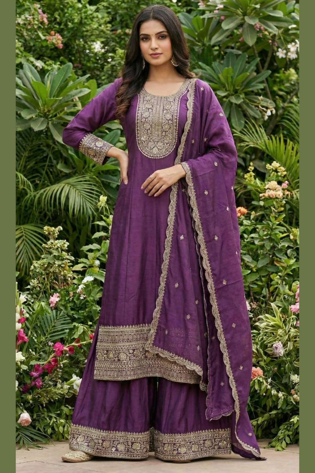 Shri Balaji Emporium Real Chinon Anarkali Style Suit