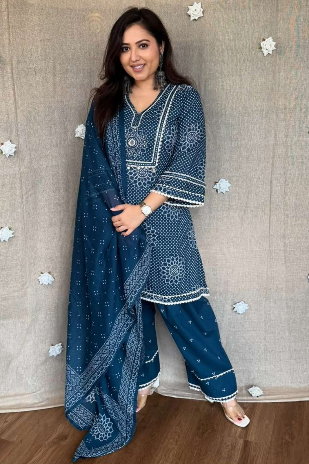 Shri Balaji Emporium RF 18378 Ready to Wear Pure Cotton Embroidered Suit