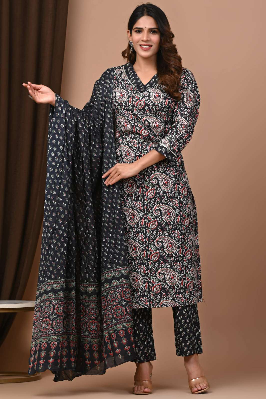 Shri Balaji Emporium RF 18382 Ready to Wear Bagru Hand Block Printed Cotton Kurti