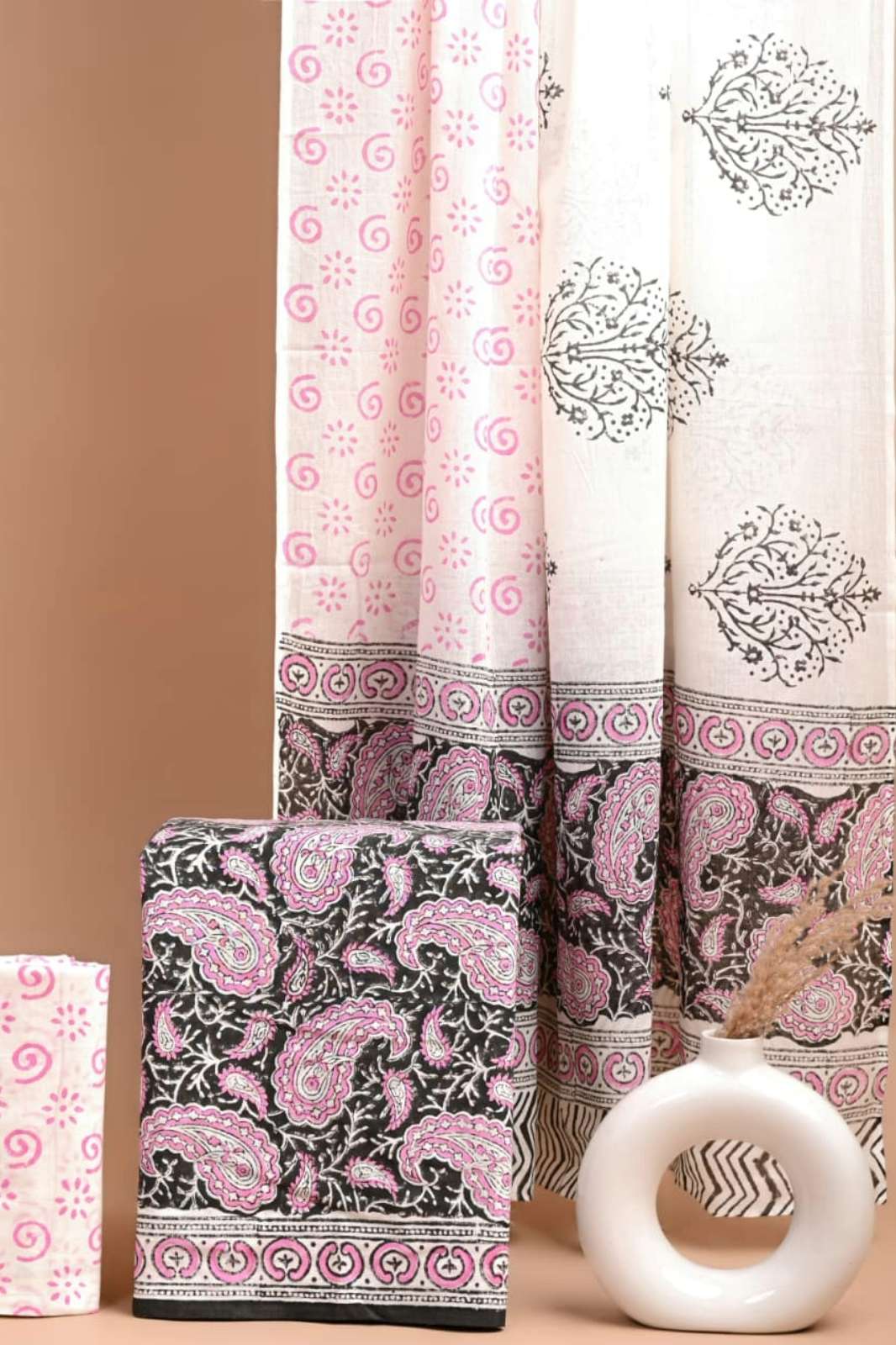 Shri Balaji Emporium RF 18634 Ready to Wear Hand Block Printed Cotton Suit 