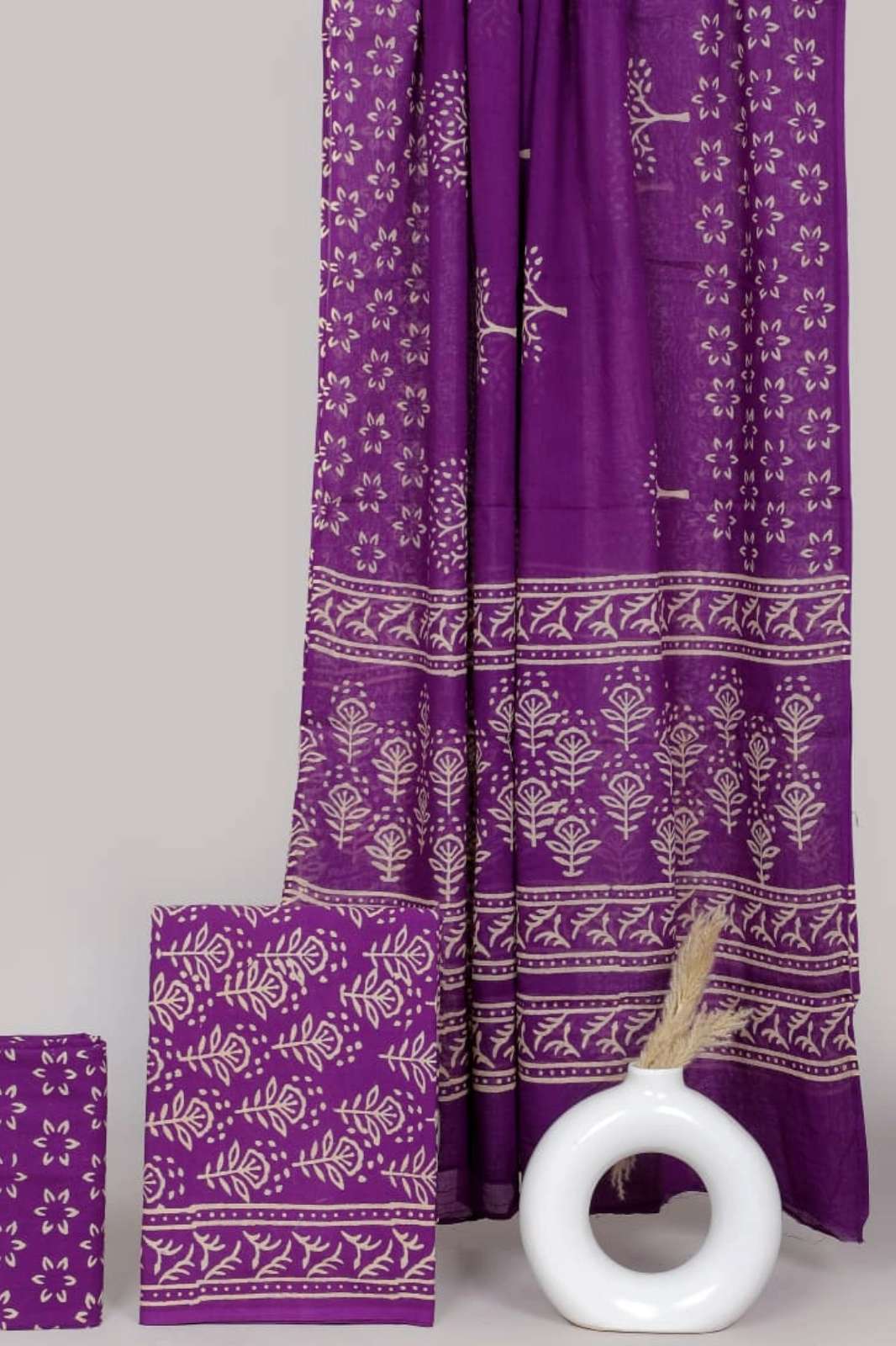 Shri Balaji Emporium RF 18634 Ready to Wear Hand Block Printed Cotton Suit 
