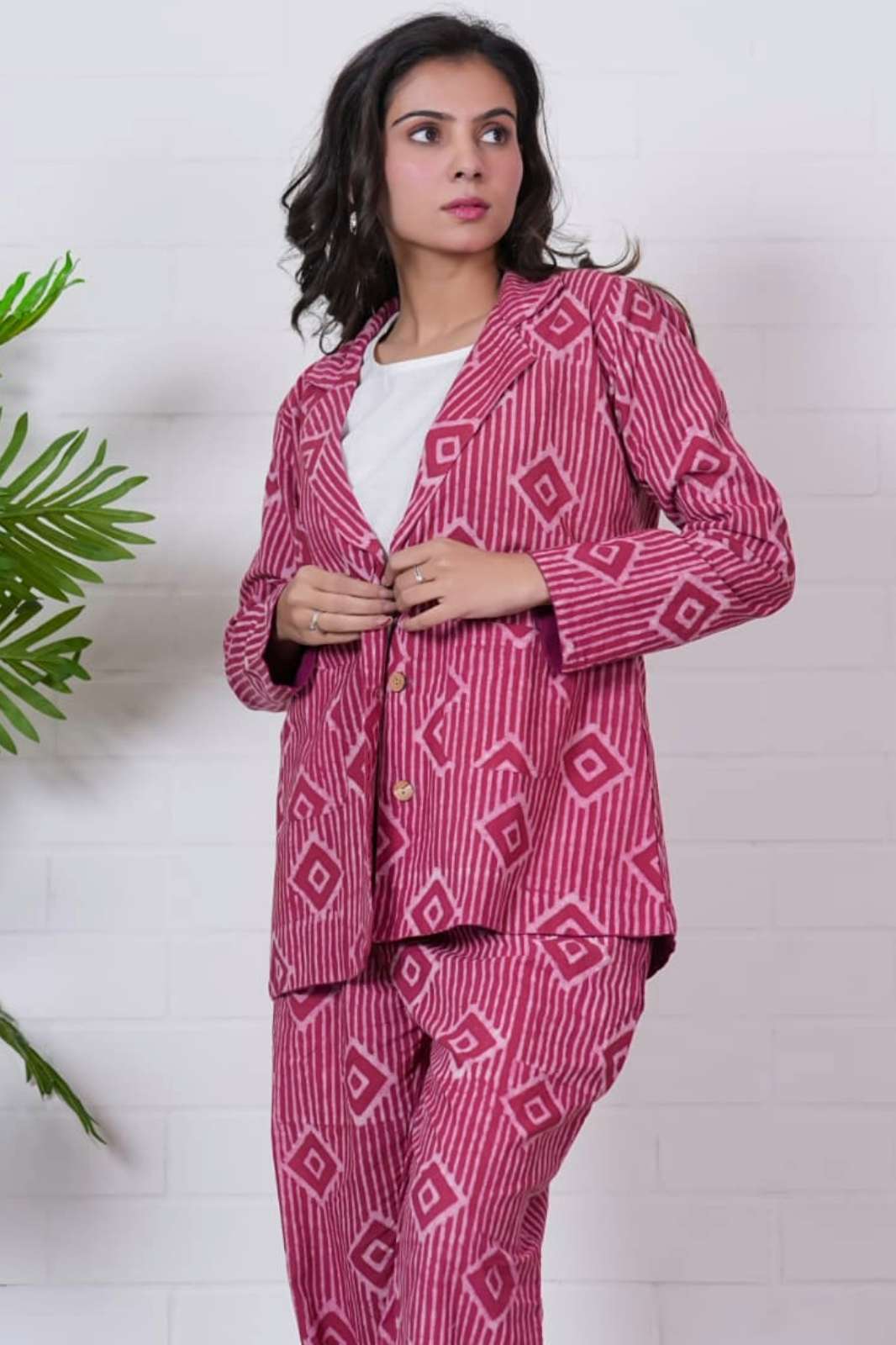 Shri Balaji Emporium RF 19151 Ready to Wear Hand Block Bagru Printed Cotton 3 Pieace Formal Suit