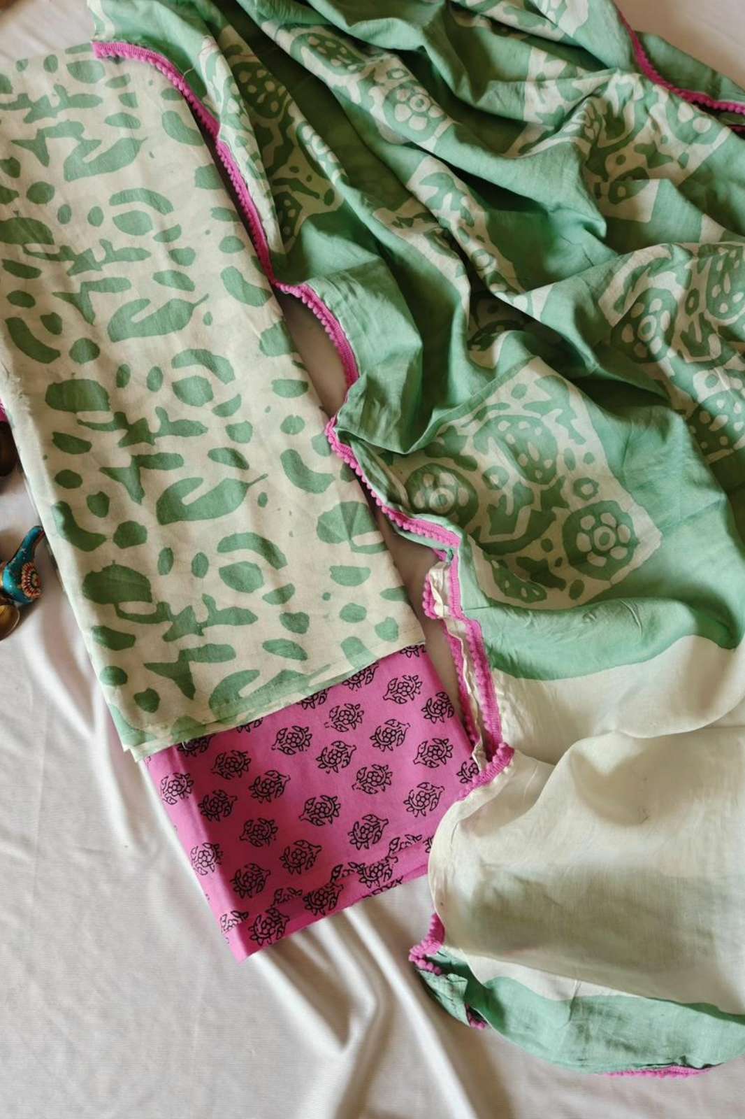 Shri Balaji Emporium RF 19152 Bagru Hand Block Printed Cotton Unstitched Suits