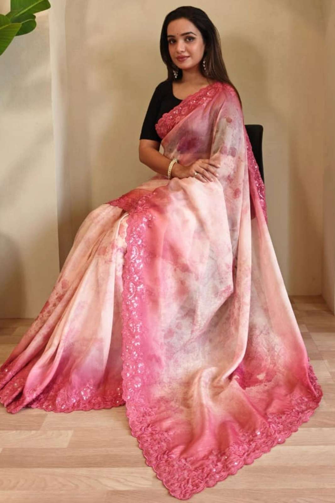 Shri Balaji Emporium Sapna Designer Fancy Organza Saree