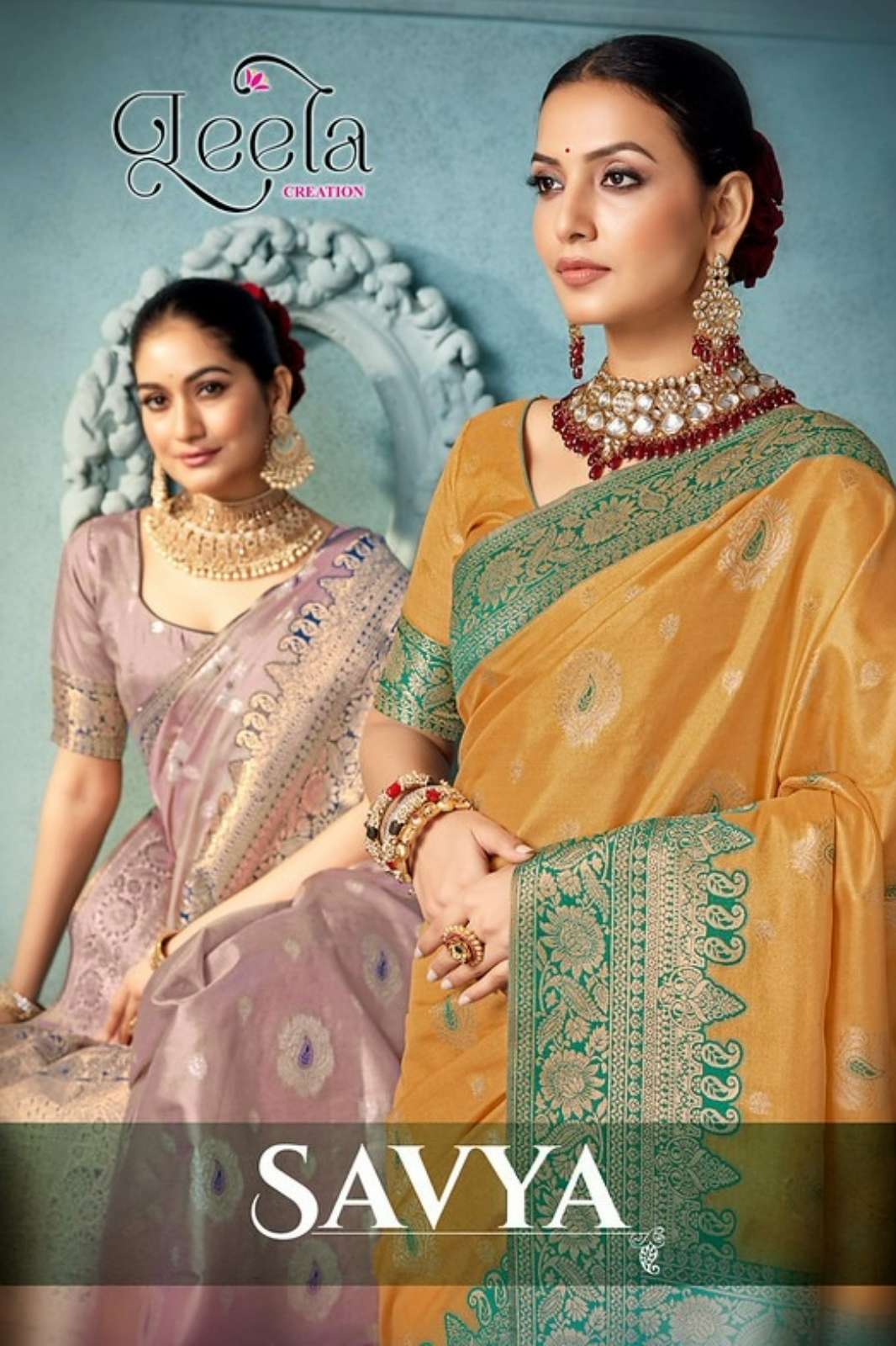 Shri Balaji Emporium Savya A TO F Designer Top Dyed Silk Saree