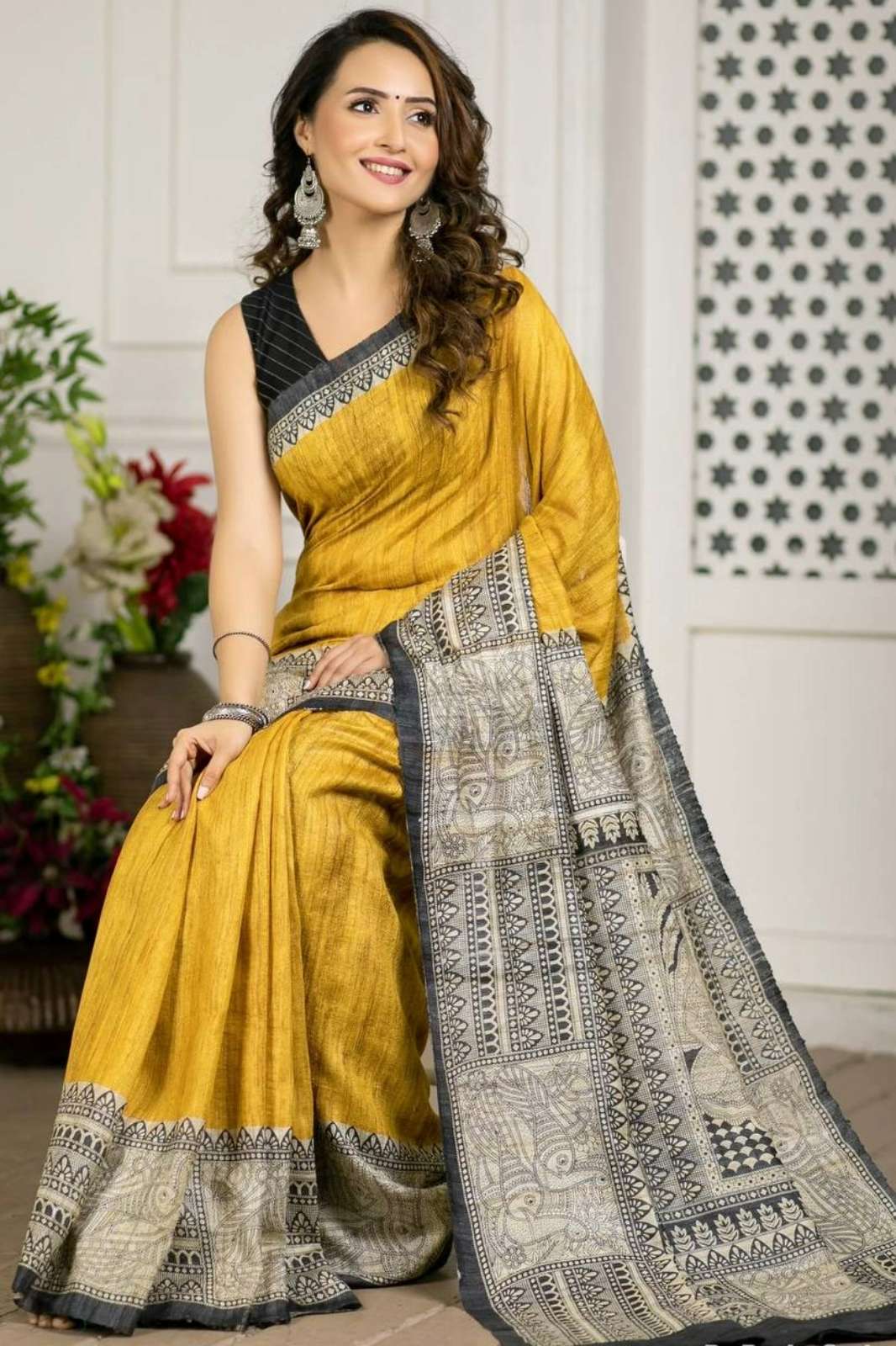 Shri Balaji Emporium SF 2280 Linen Cotton Designer Saree