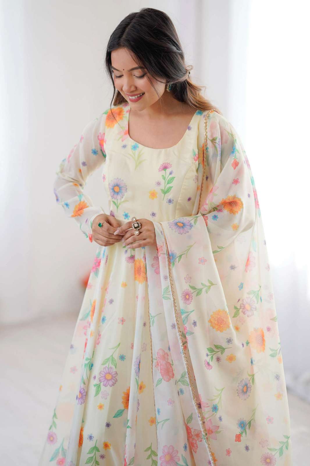 Shri Balaji Emporium SGF 36 Pure Soft Organza Anarkali Suit