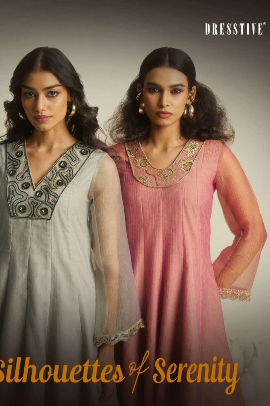 Shri Balaji Emporium SILHOUETTES OF SERENITY Pure Tissue Designer Suit