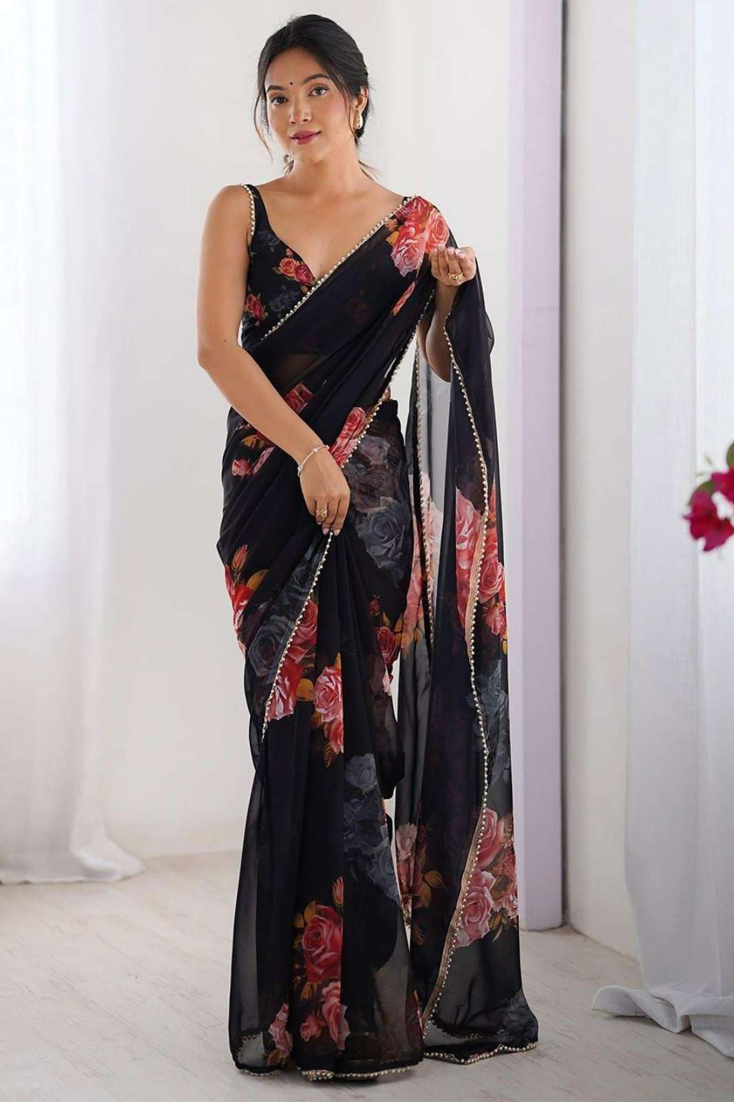 Shri Balaji Emporium Soft Georgette Silk Designer Saree