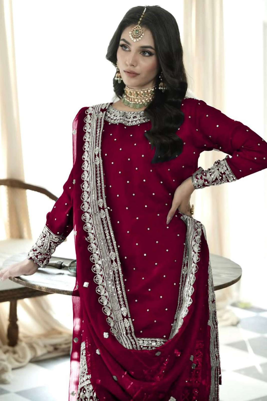 Shri Balaji Emporium SSR 502 Heavy Faux Georgette Sharara Suit