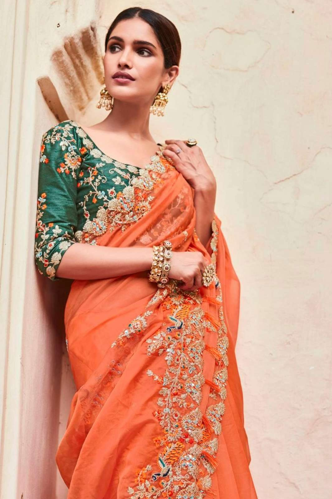 Shri Balaji Emporium TF 76 Party Wear Organza Designer Saree