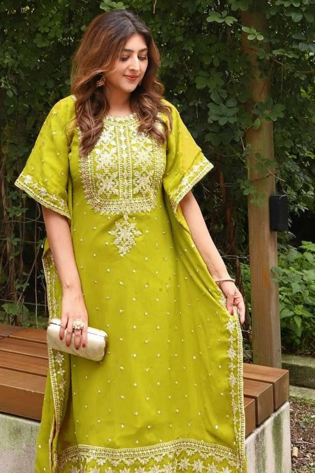 Shri Balaji Emporium VF 223 Premium Faux Georgette Kaftan Set