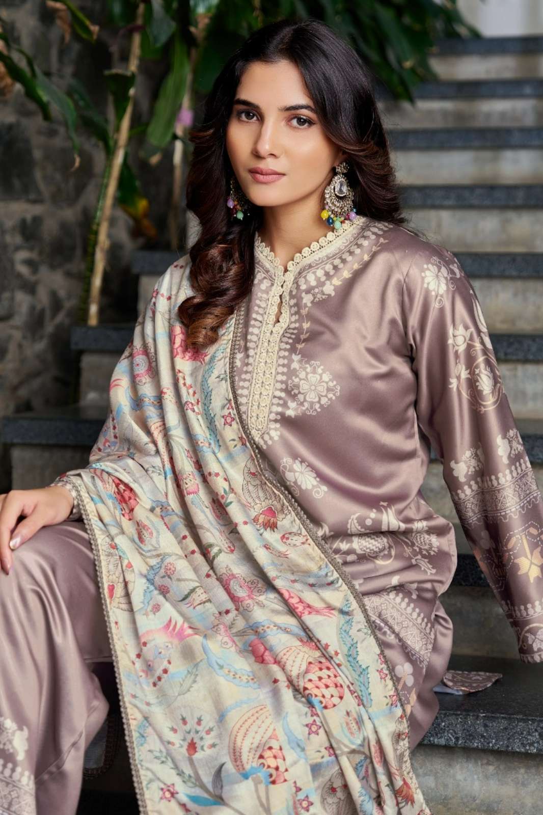 Shri Balaji Emporium W 2135 Premium Imported Satin Salwar Suit