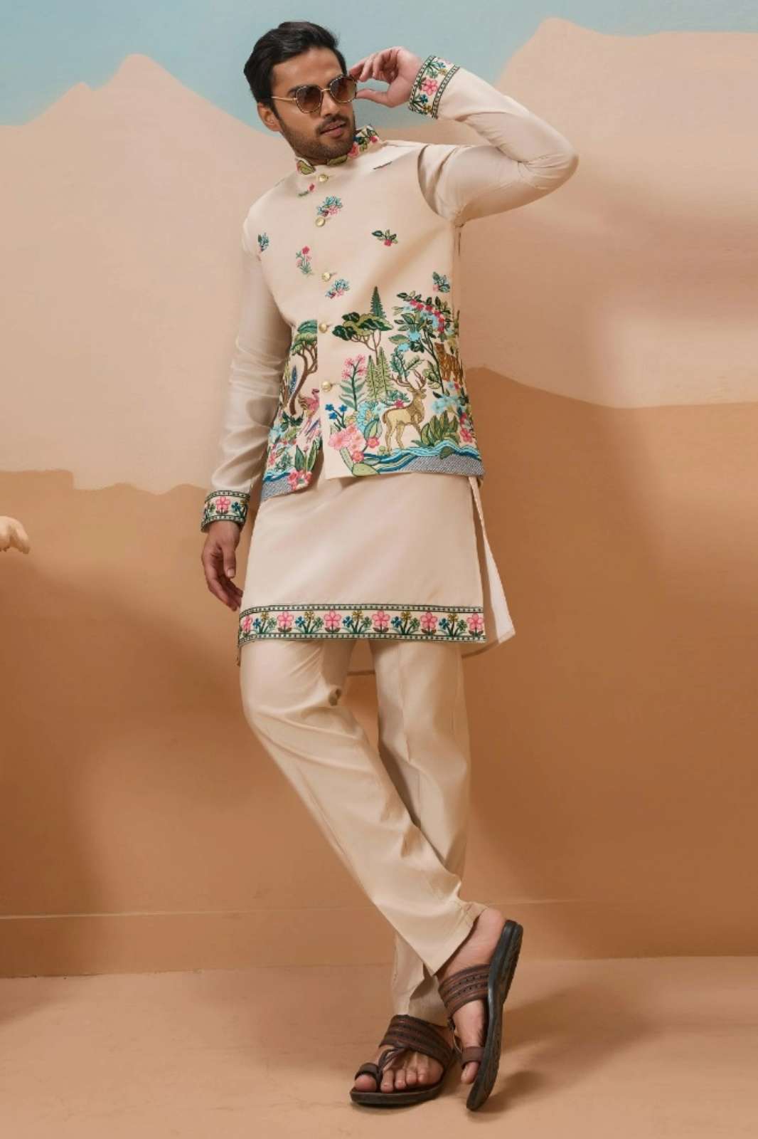 Shubhvastra VANTARA 61591 TO 61597 Mens Wear Koti Kurta with Bottom Collection