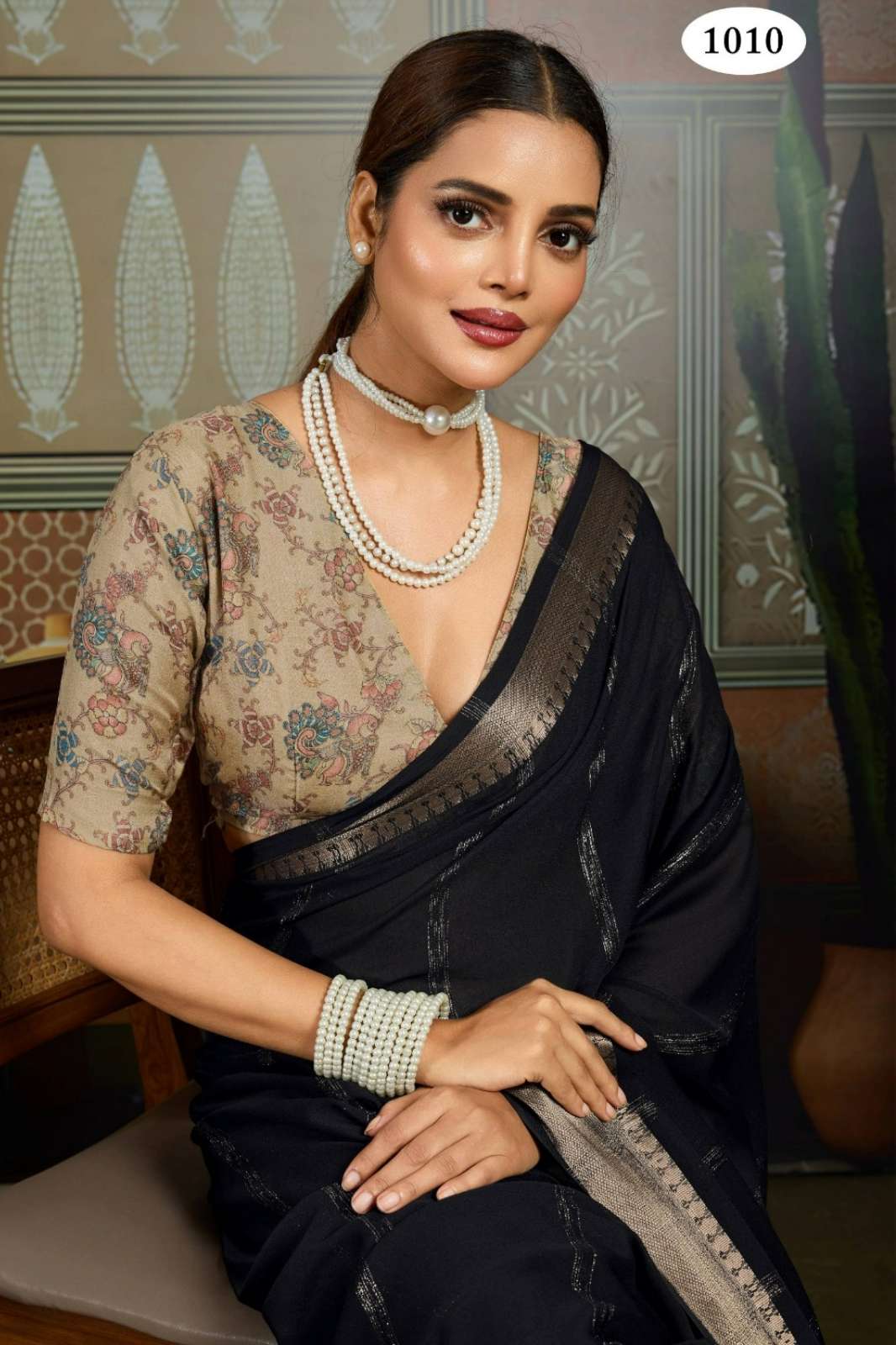 SR Arnika Designer Party Wear Pure Bamber Silk Saree