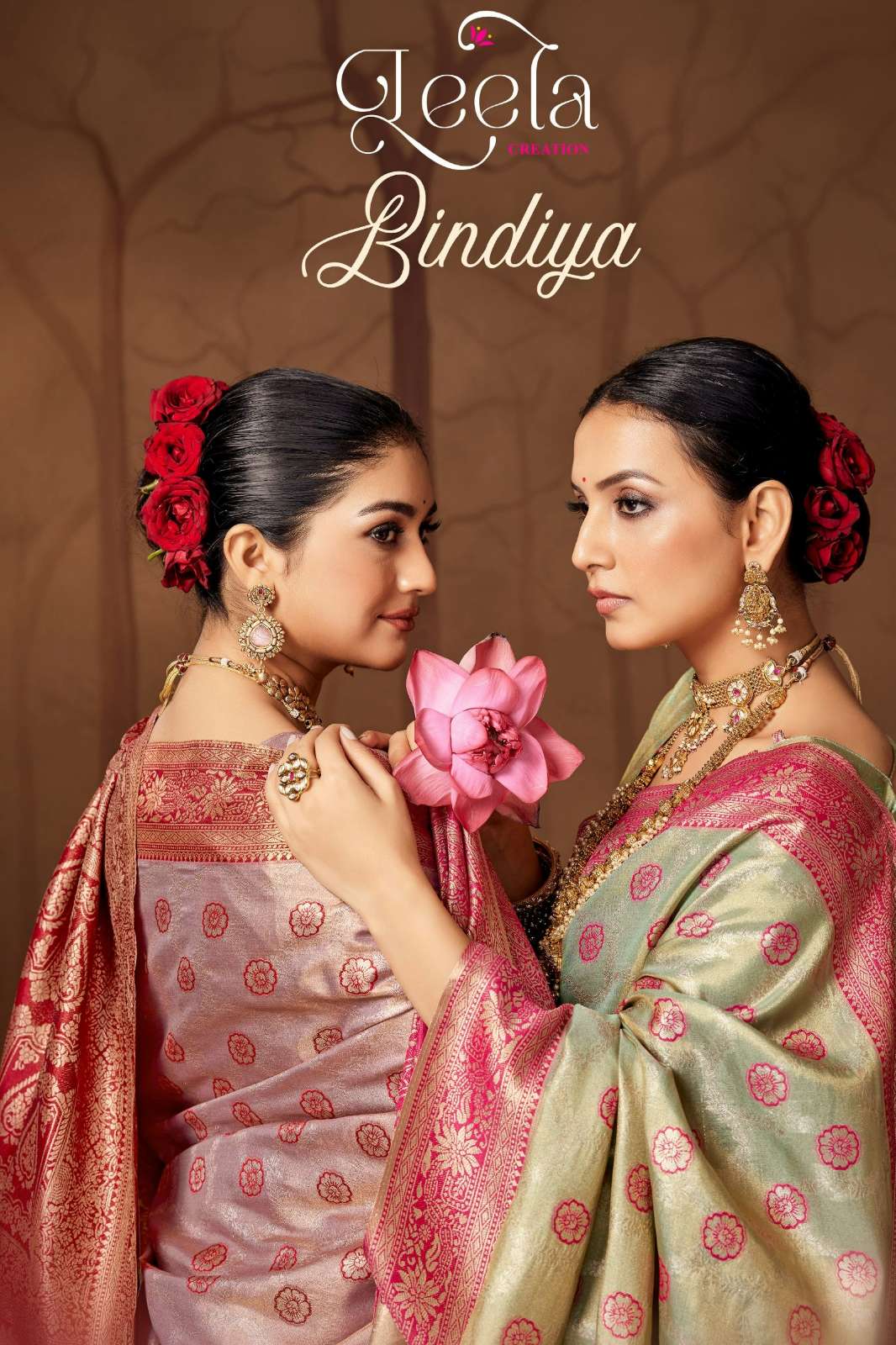 SUMITRA BINDIYA A TO F TOP DYED DESIGNER SAREE