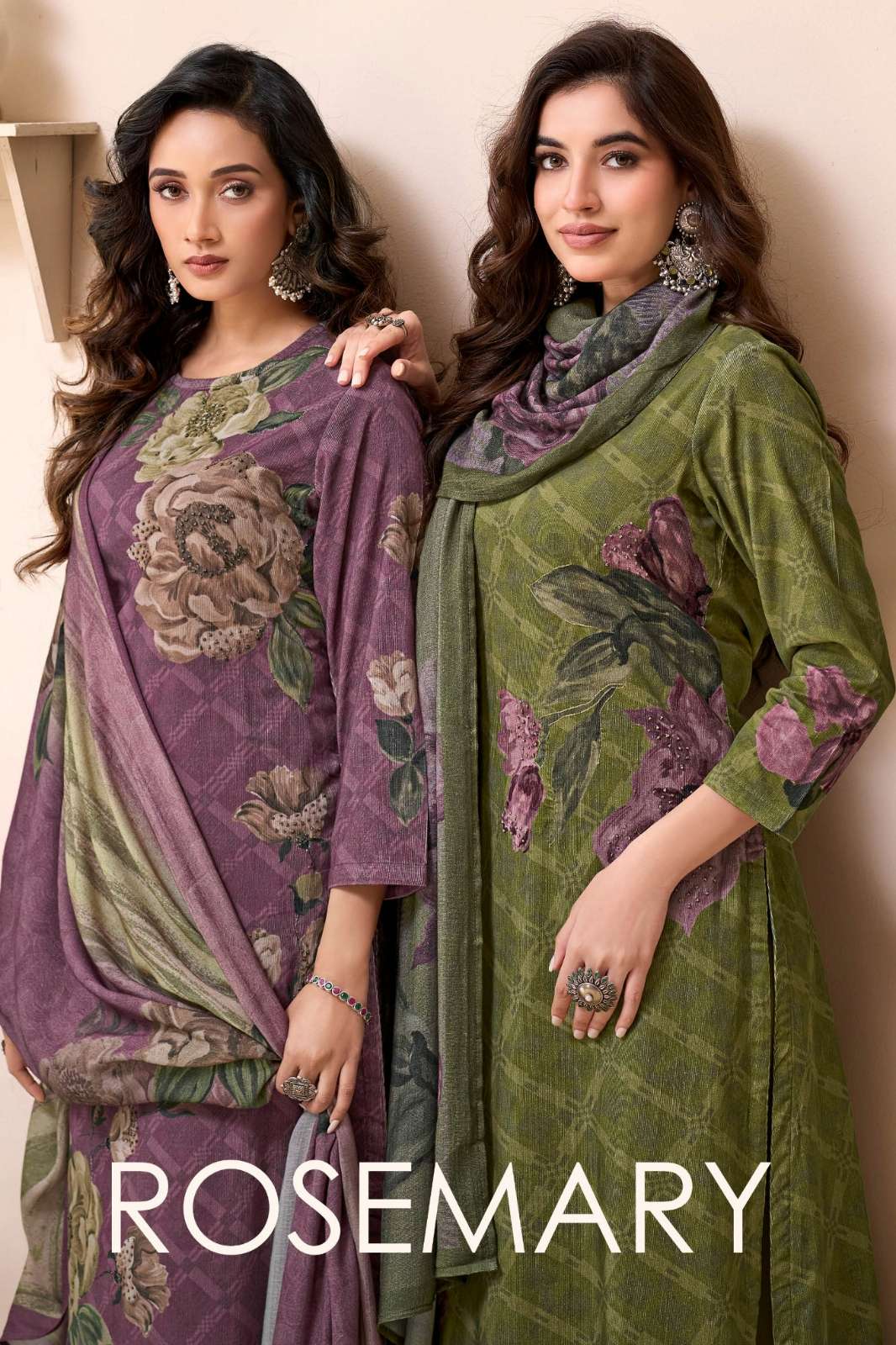 T&M ROSEMARY PREMIUM PURE CORDUROY DIGITAL PRINTED SUIT 