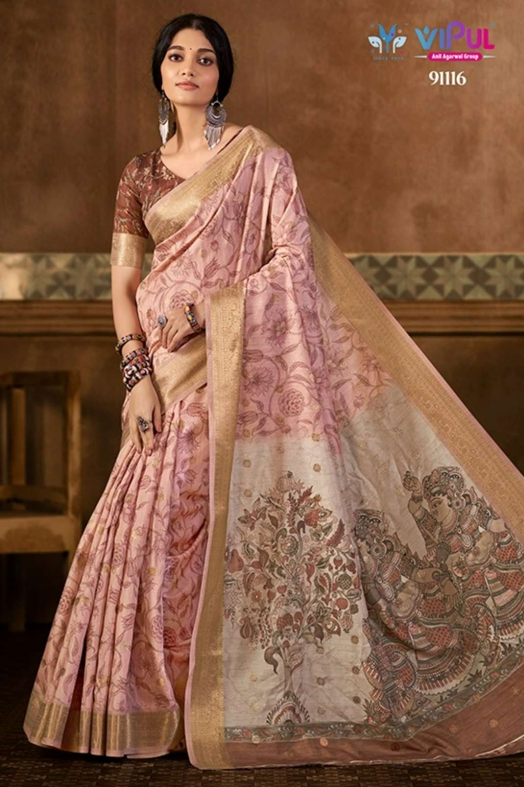 Vipul 91116 to 91121 Soft Silk Designer Saree