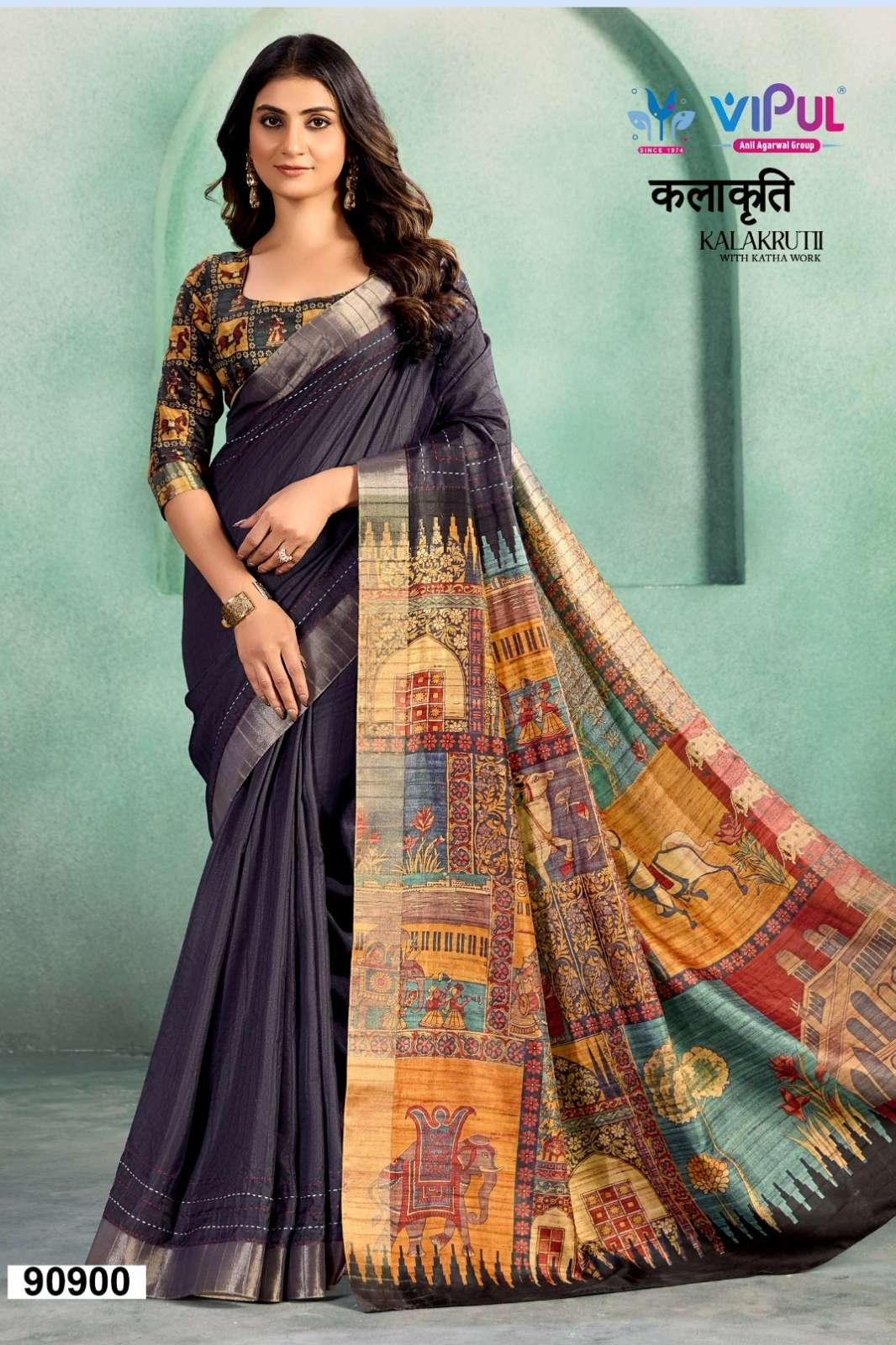 VIPUL KALAKRUTI 90900 TO 90905 COTTON DESIGNER SAREE