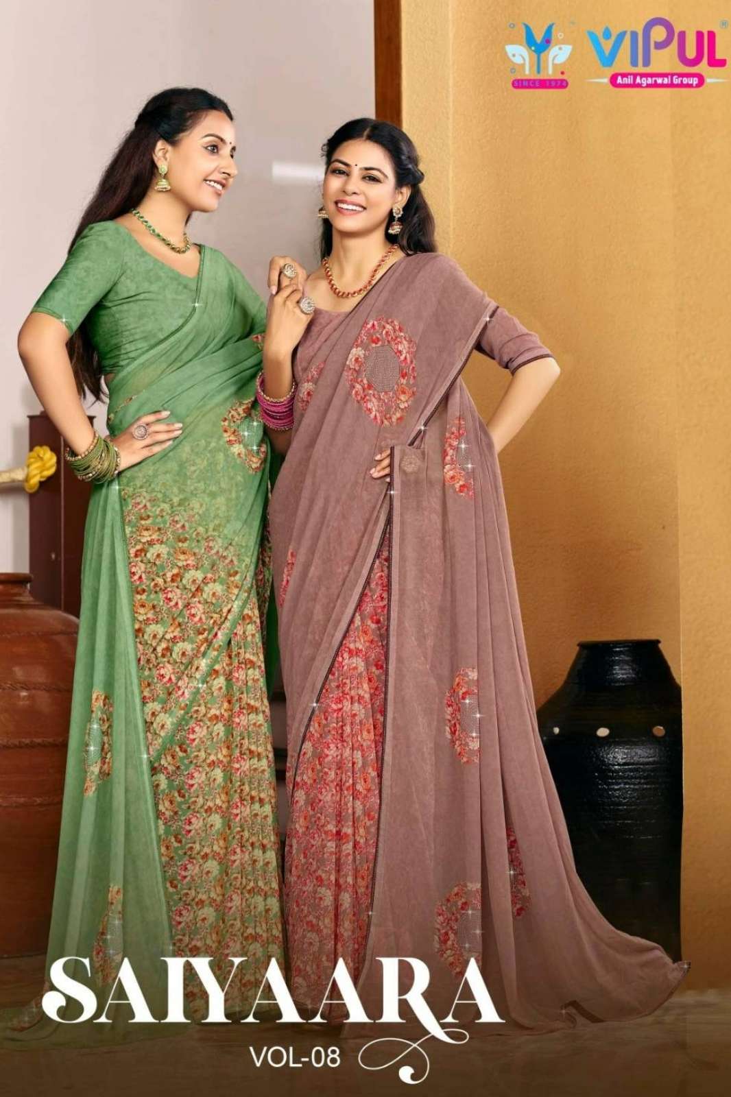 Vipul SAIYAARA VOL 08 91881 TO 91884 Wetless Saree