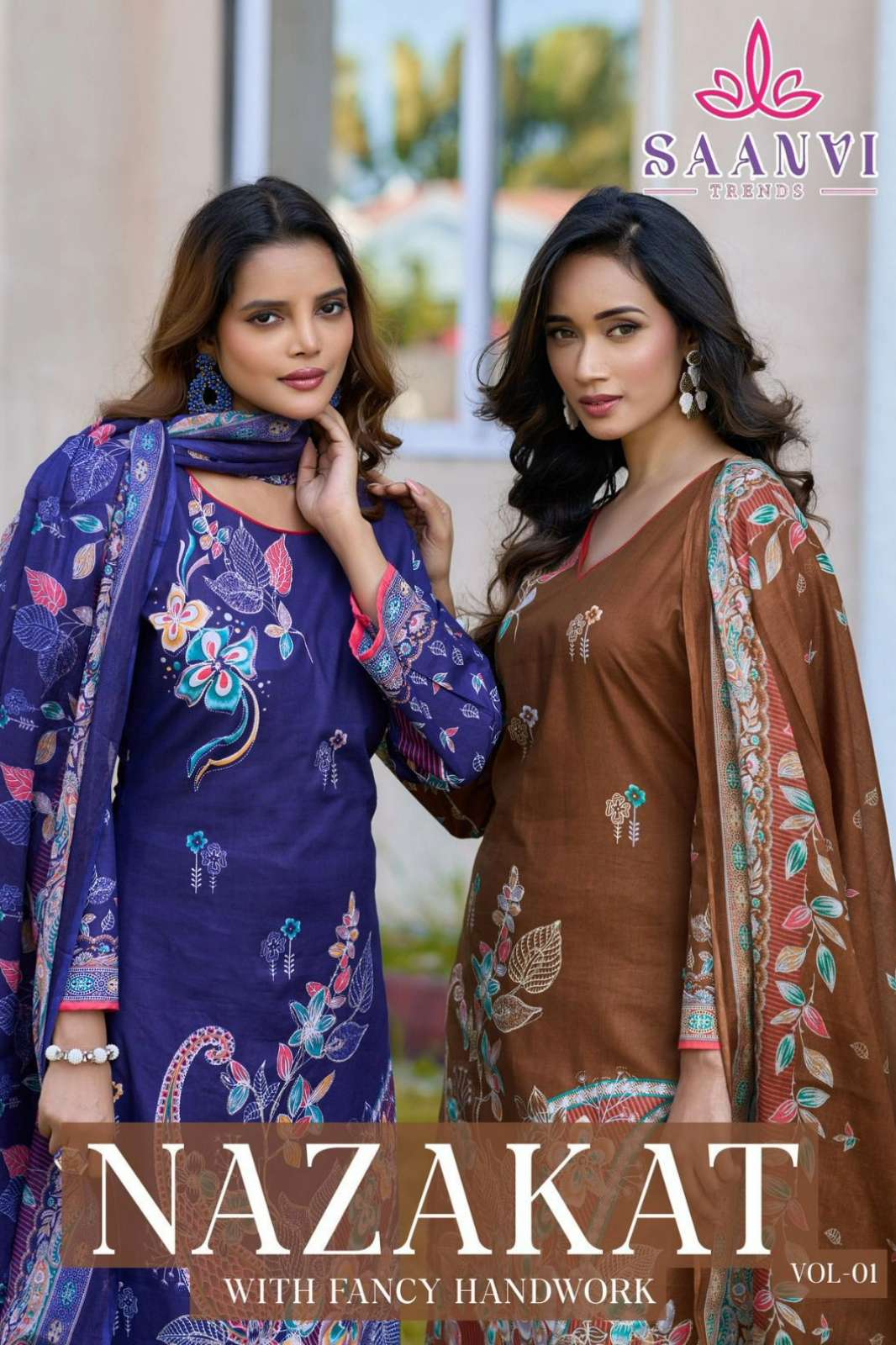Yashika Trends DUA 7 Pure Cotton Digital Print & Handwork Suit