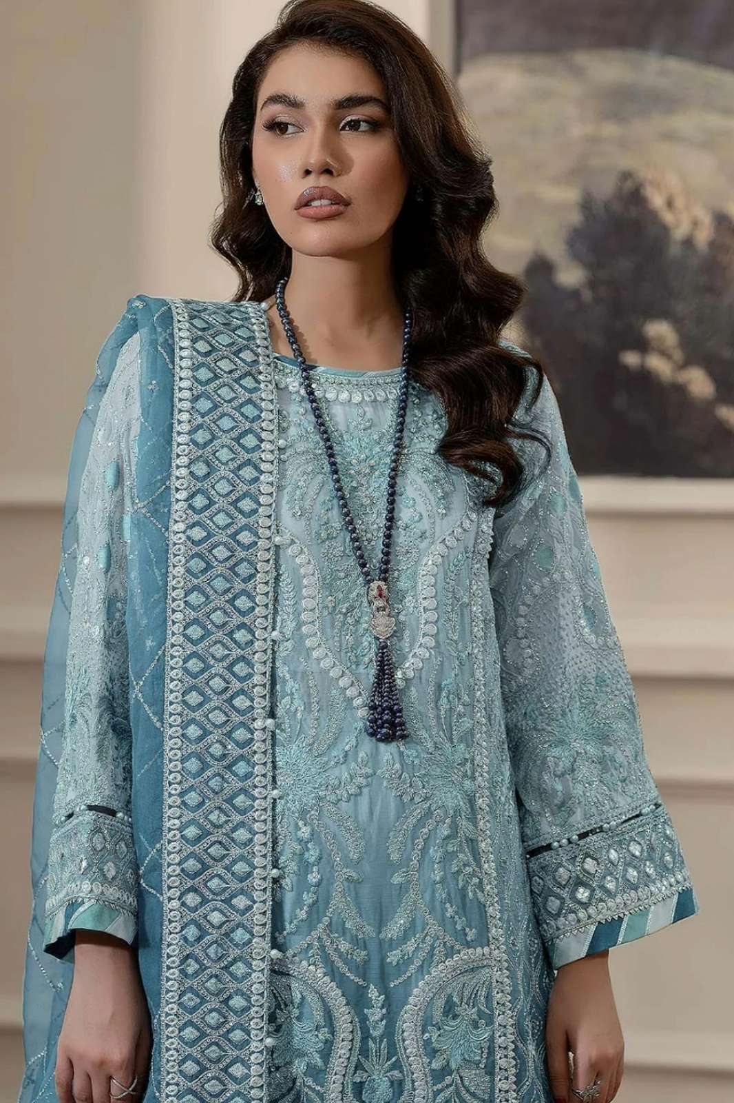 ZAHA 014 015 GEORGETTE PAKISTANI SALWAR SUIT