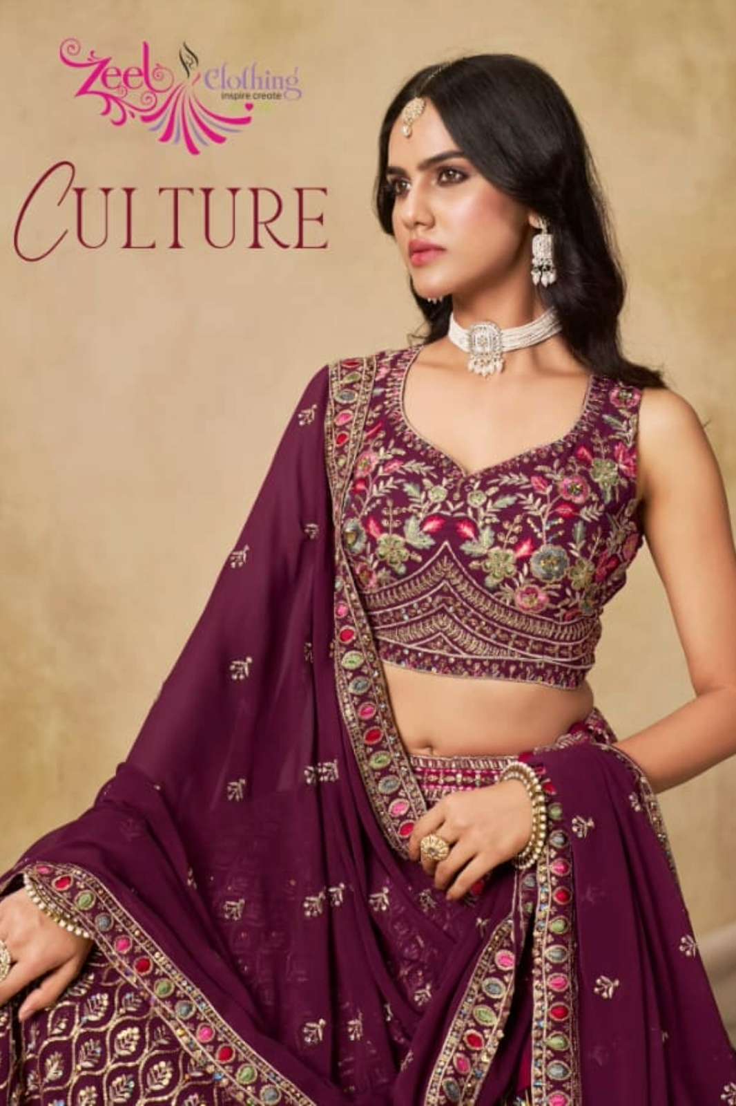 Zeel CULTURE Georgette Designer Party Wear Lehenga Choli