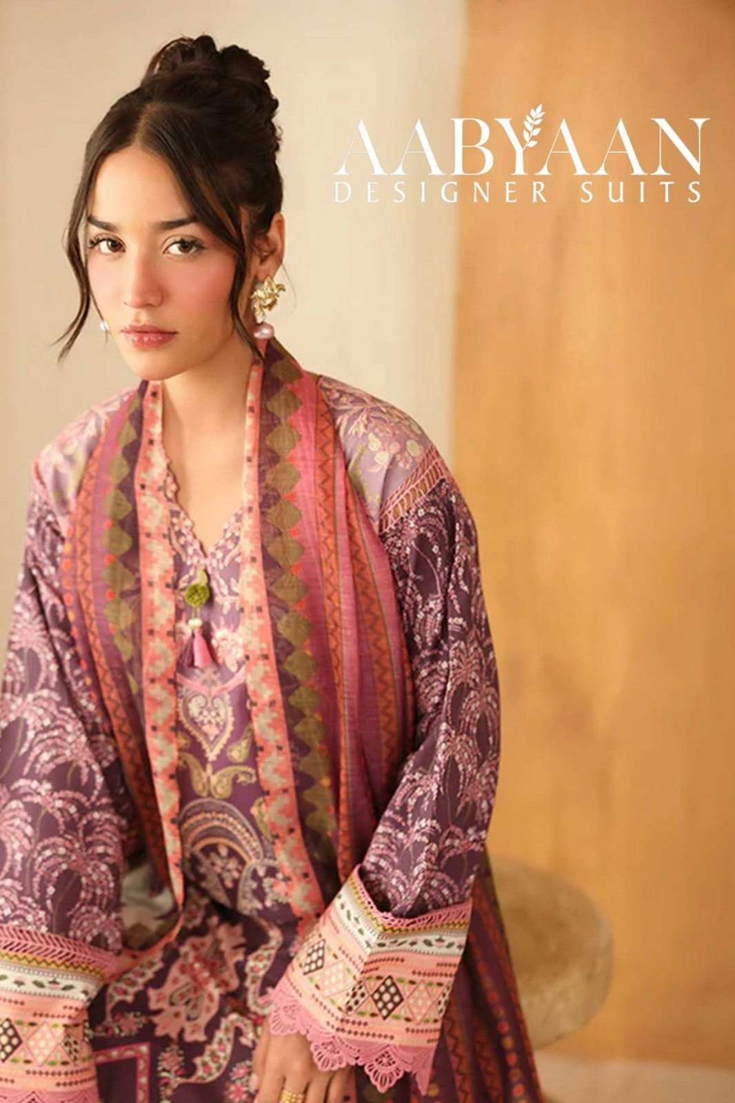 AABYAAN RUHANIYAT VOL 9 BEAUTIFUL KARACHI STYLE COTTON PRINTED SUIT