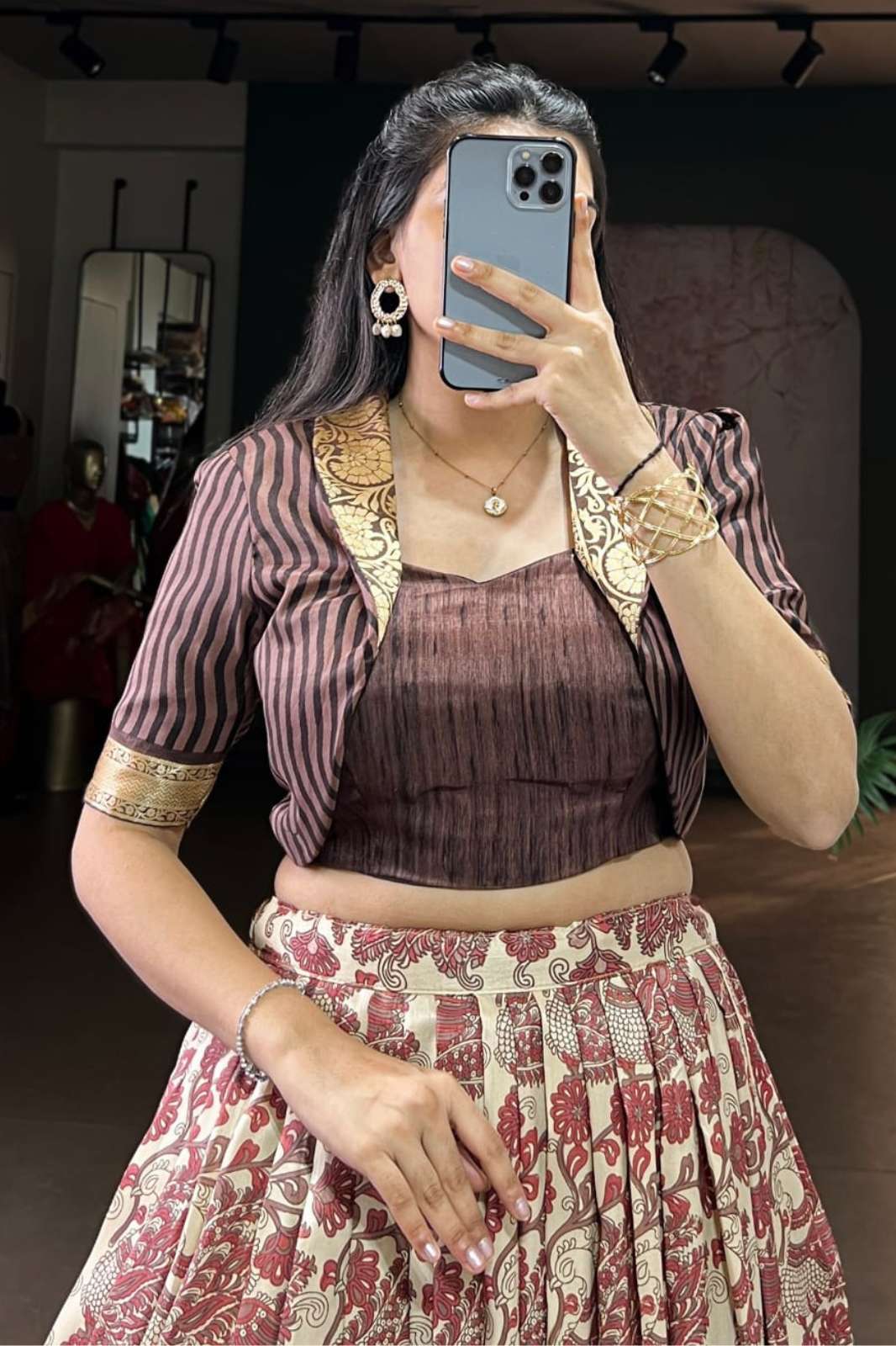 Crazy Cloths 1109 COLOURS Traditional Tasar Silk Lehenga Choli