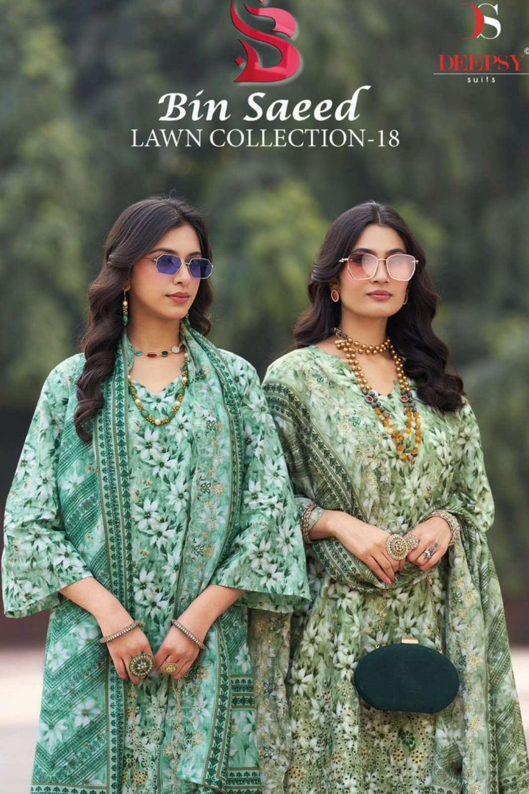 Deepsy Suits BIN SAEED 18 Pure Cotton Embroidered Pakistani Suit