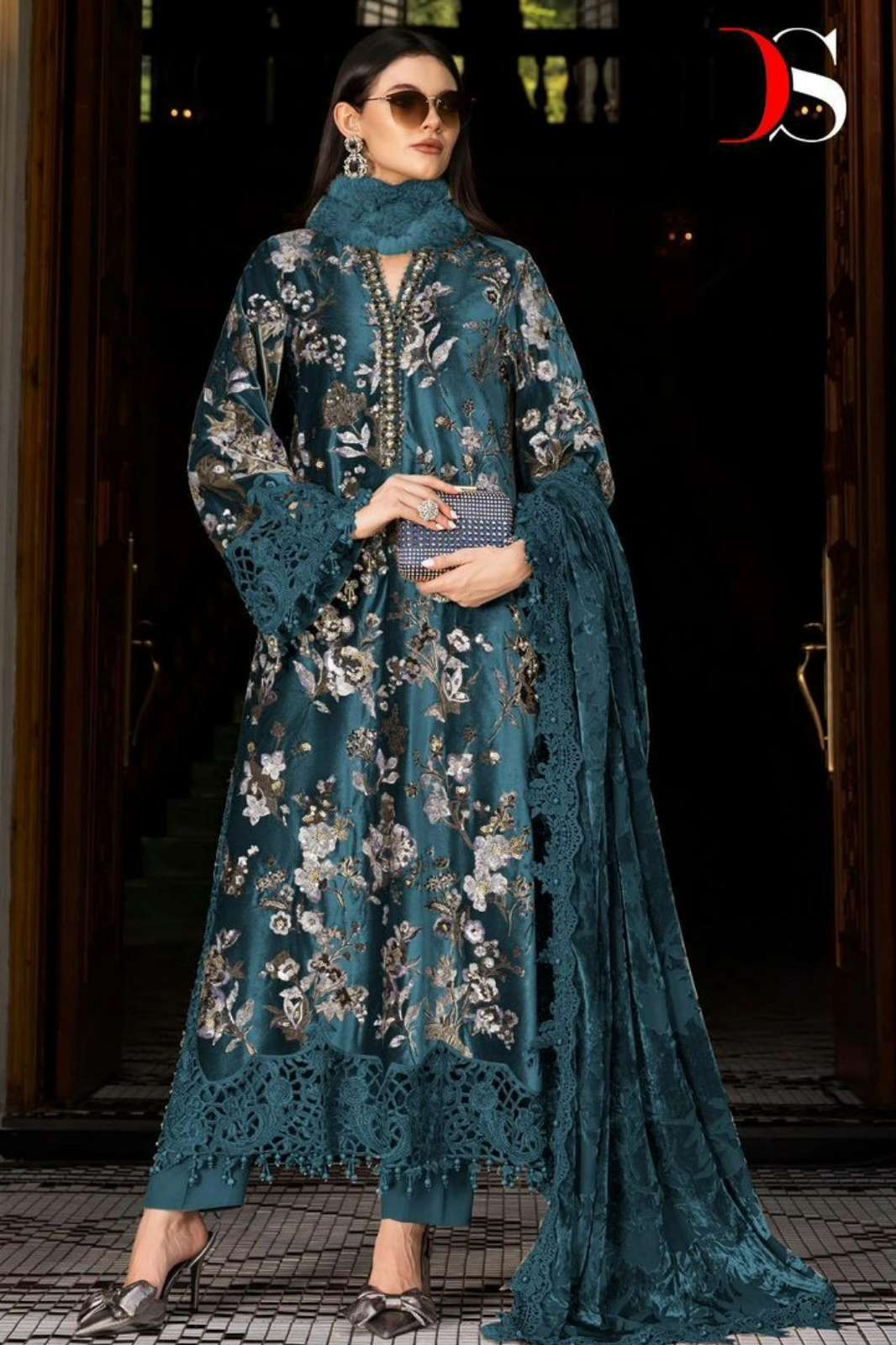 Deepsy Suits MARIAB LUXE 25 2 1521 Viscouse Rayon Embroidered Pakistani Suit 