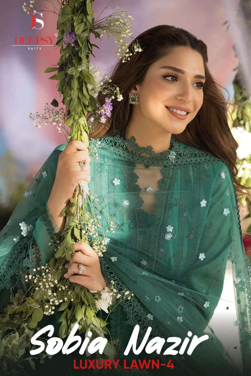 Deepsy Suits Sobia Nazir Lawn 25 4 Pure Cotton Embroidered Pakistani Suit