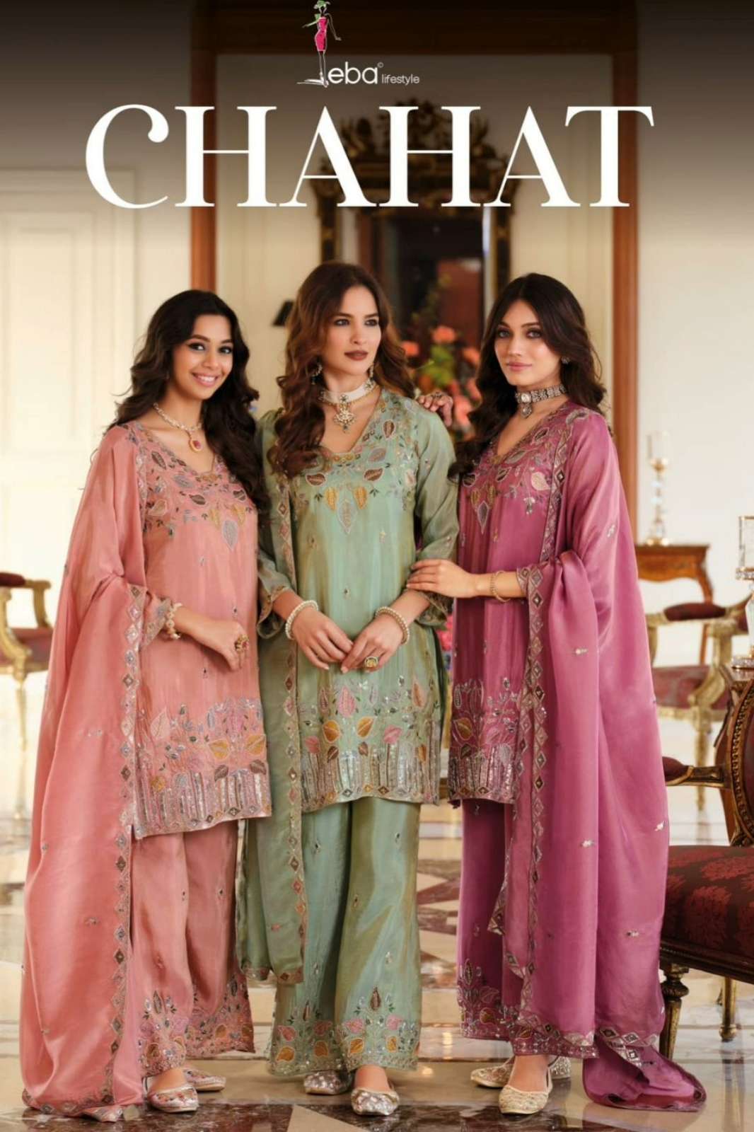 Eba Chahat Ready to Wear Simar Embroidery & Beads Work Suit