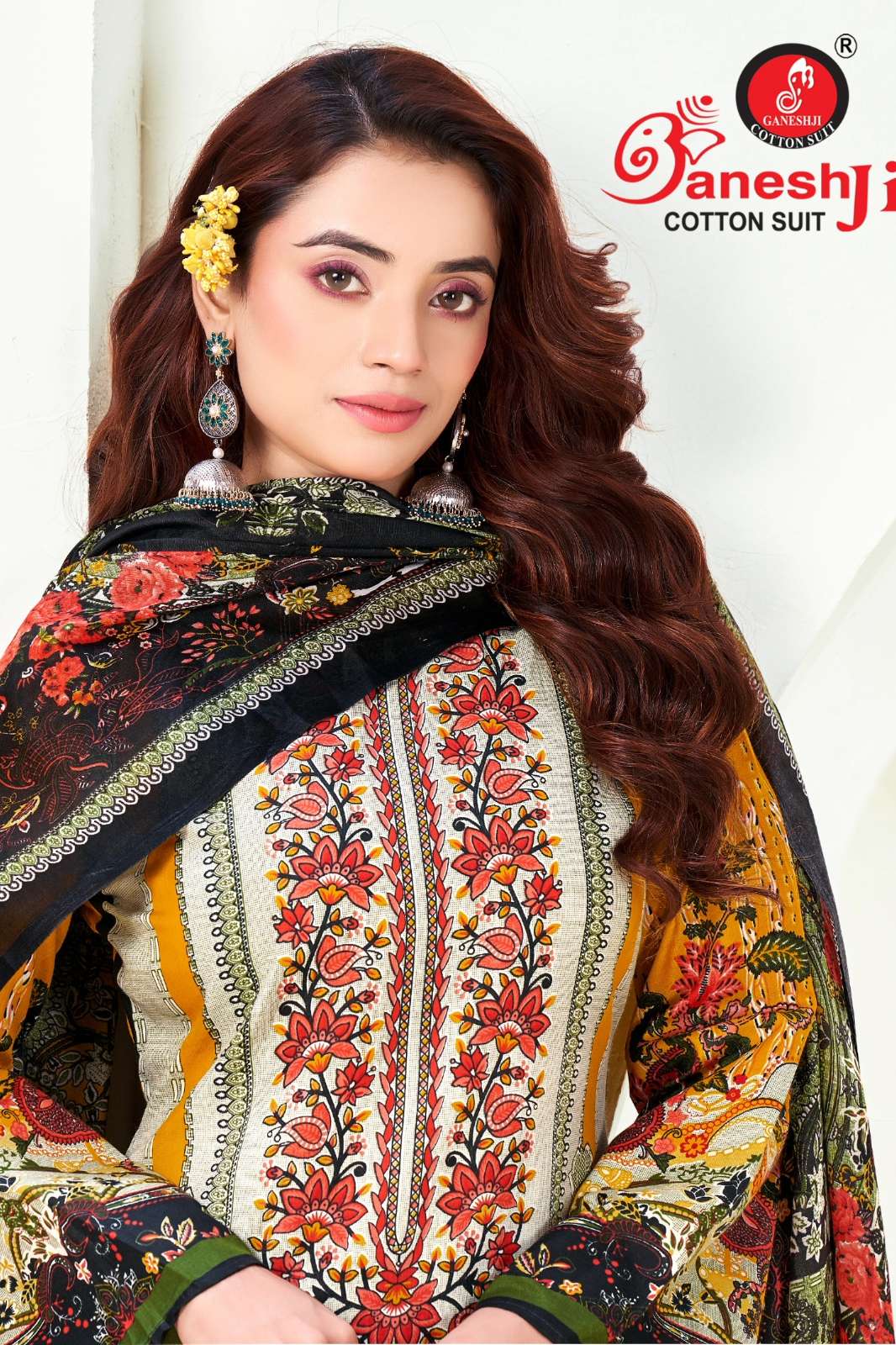 GANESHJI FATIMA VOL 4 PURE COTTON PAKISTANI PRINTED SUIT  