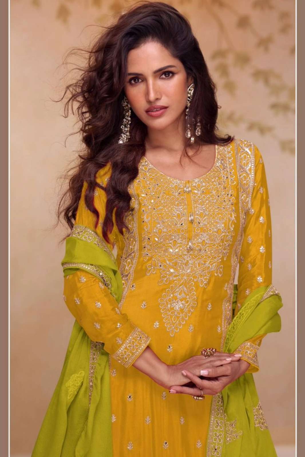 Gulkayra SHAGUN Ready to Wear Embroidery Work Real Chinon Suit